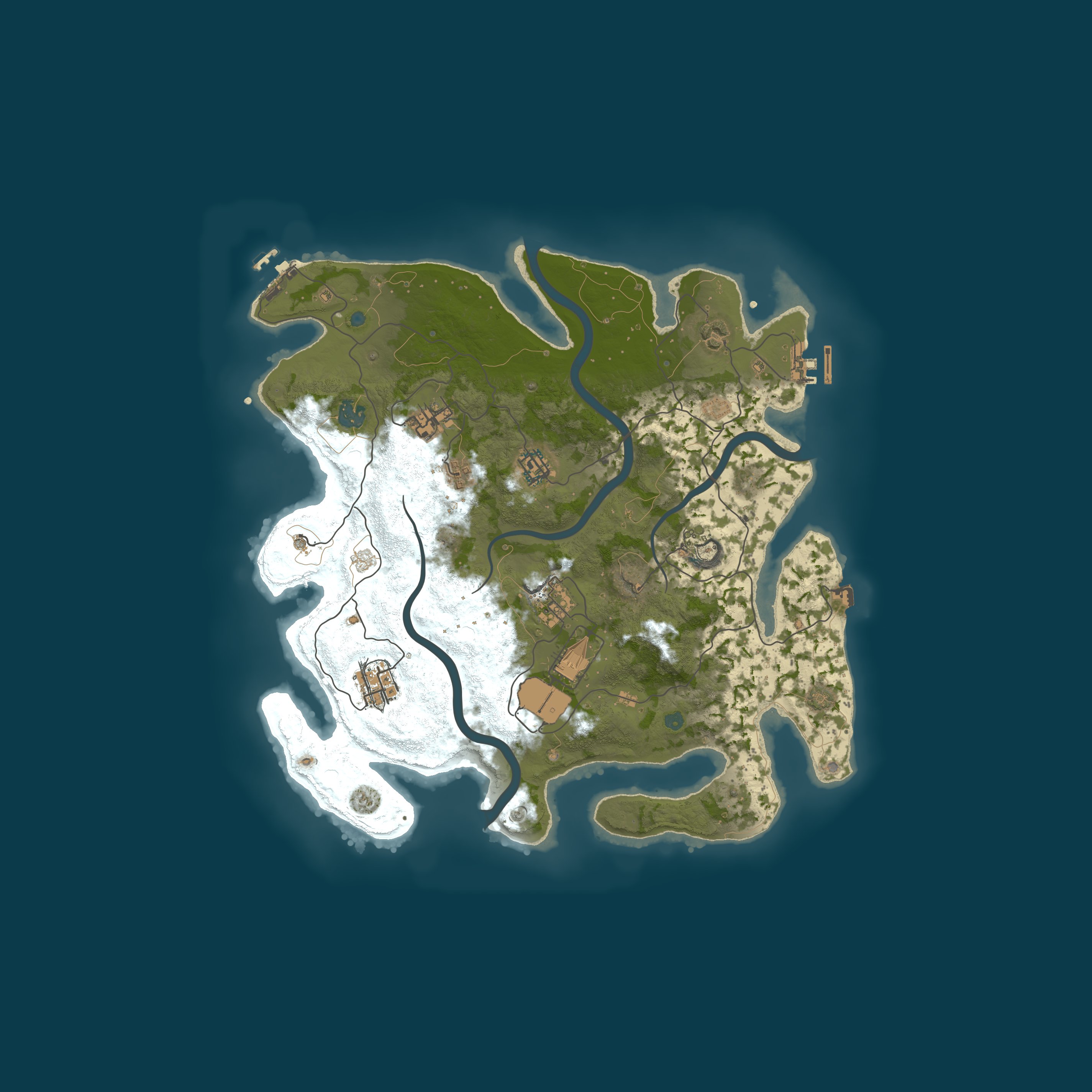 Map for Mamkalo RUST Solo/Duo/Trio 2x Vanilla