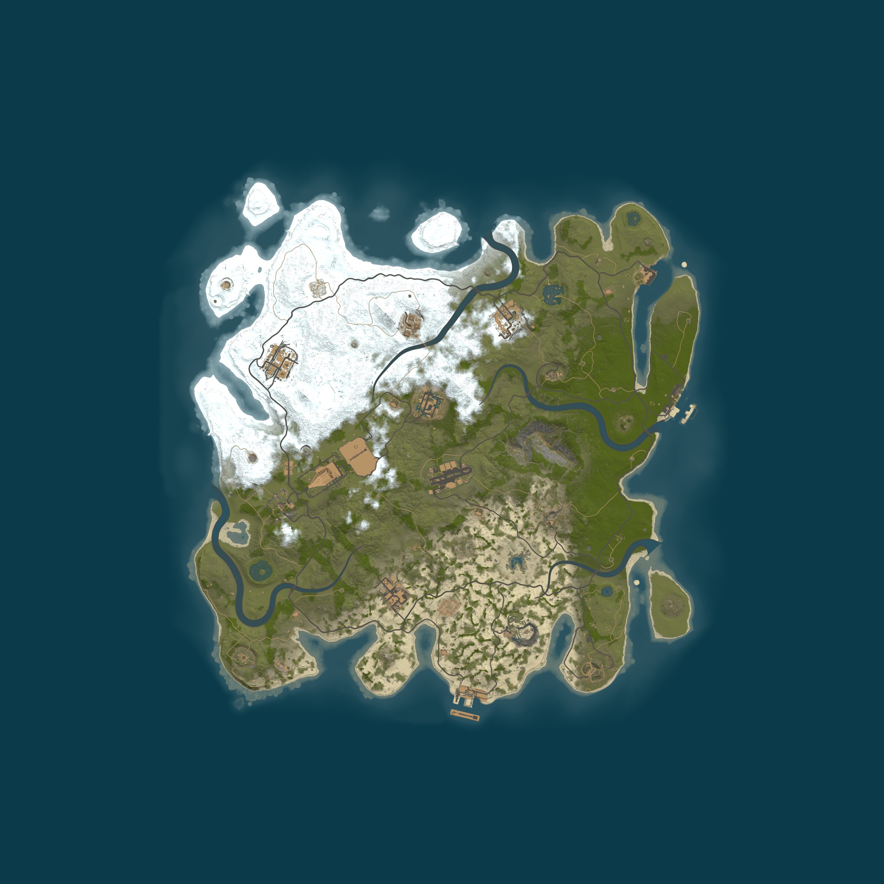 Map for [EU] RUSTDUST 3X | Solo/Duo/Trio/Quad