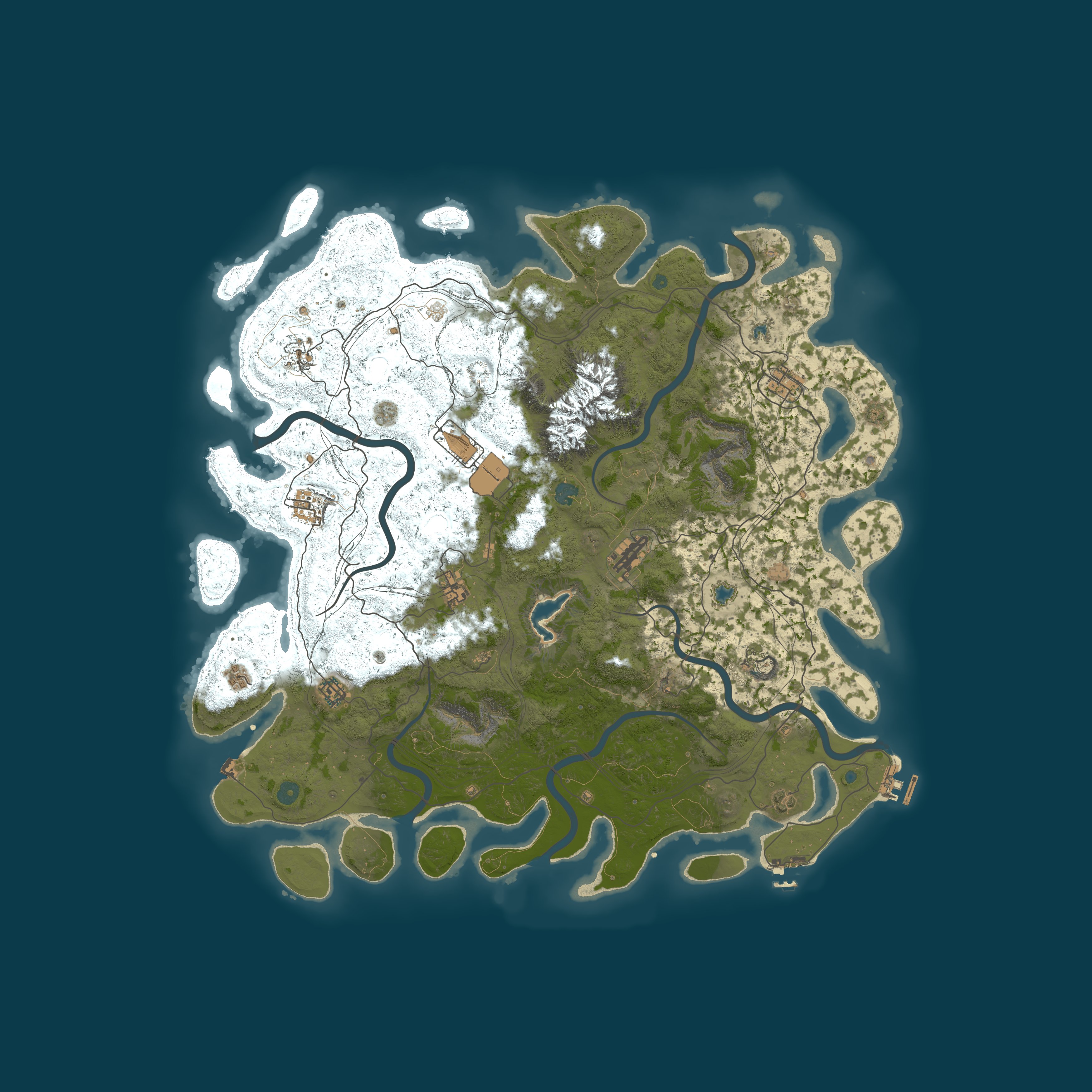 Map for RustGamingNation 100000x PvE [Events|Purge|Zombies|SkillTree]