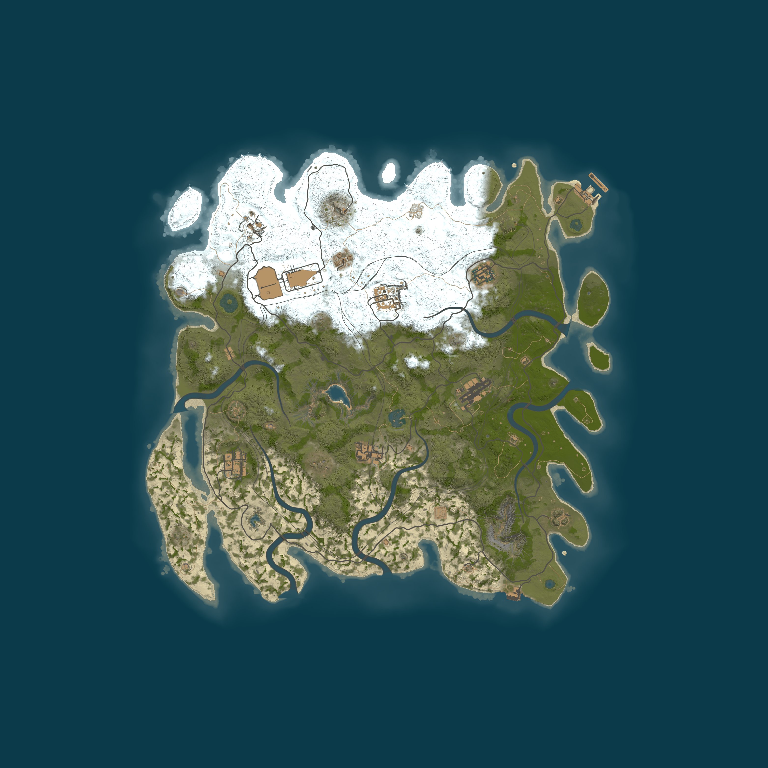 Map for UltimateRust.com - Zombie Land | Squad | x2 | Procedural | 20.0