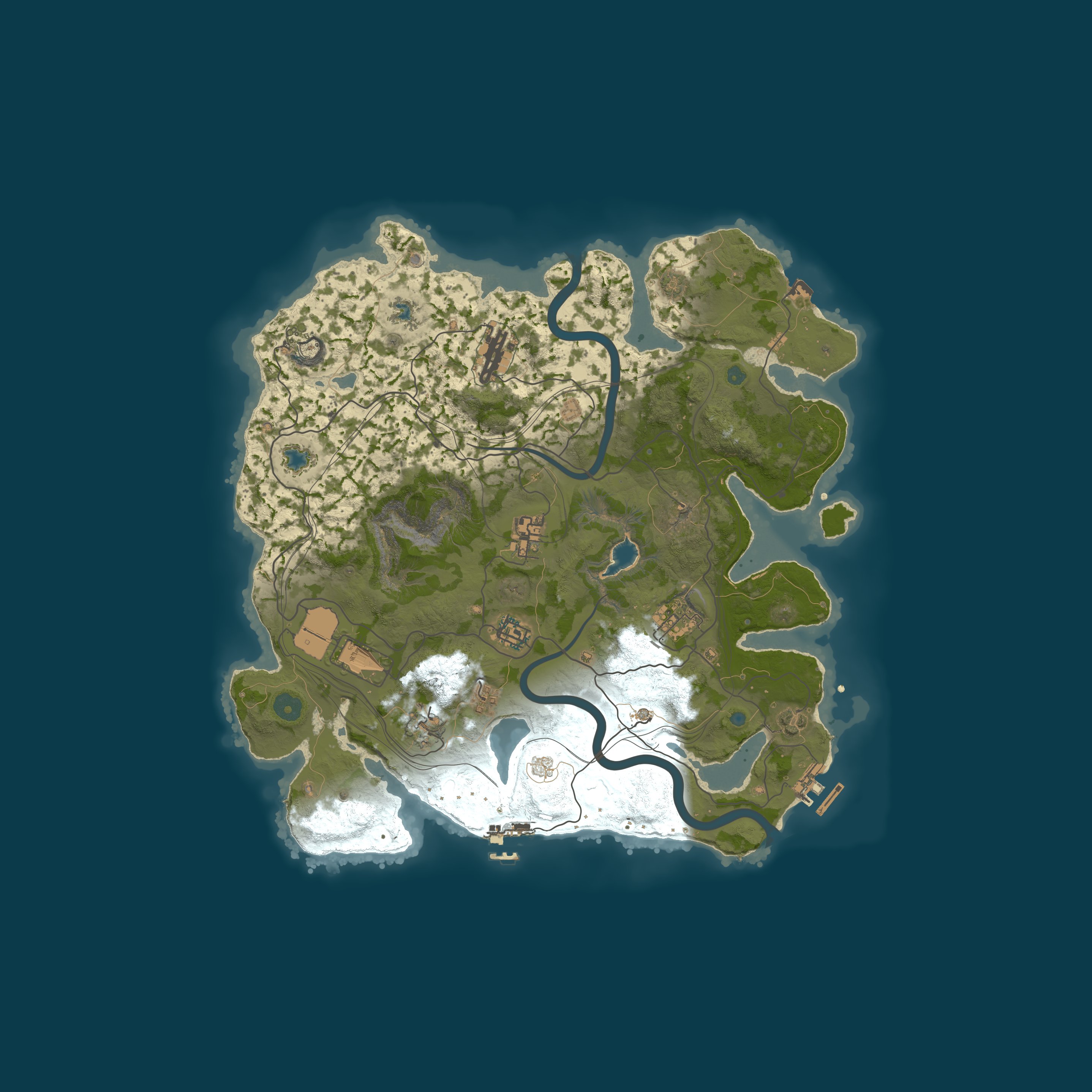 Map for A Shockbyte Rust Server