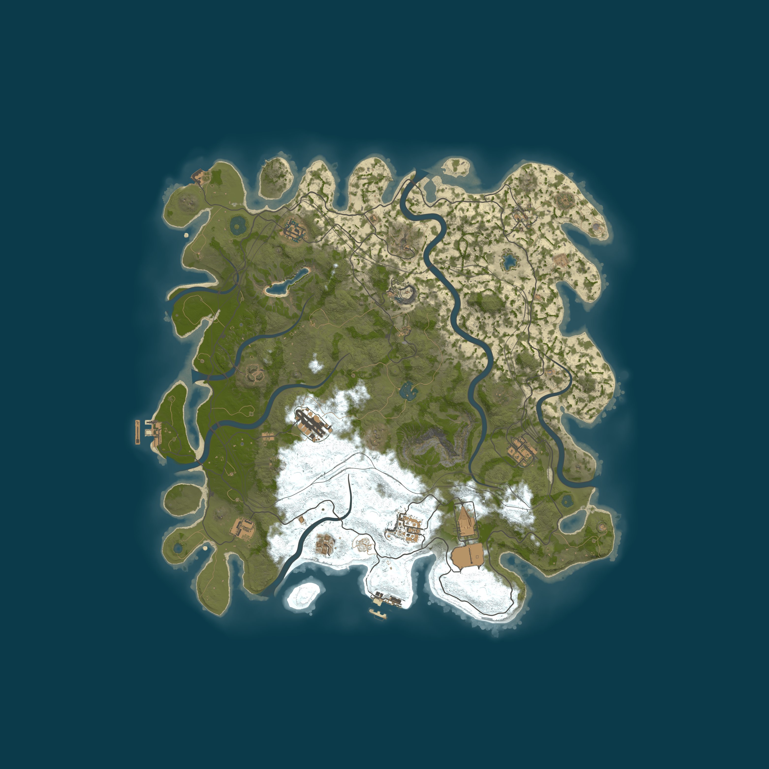 Map for 696gaming Rust PvEvP | 3x Harvest | 5x Resource Stacks | Monthl