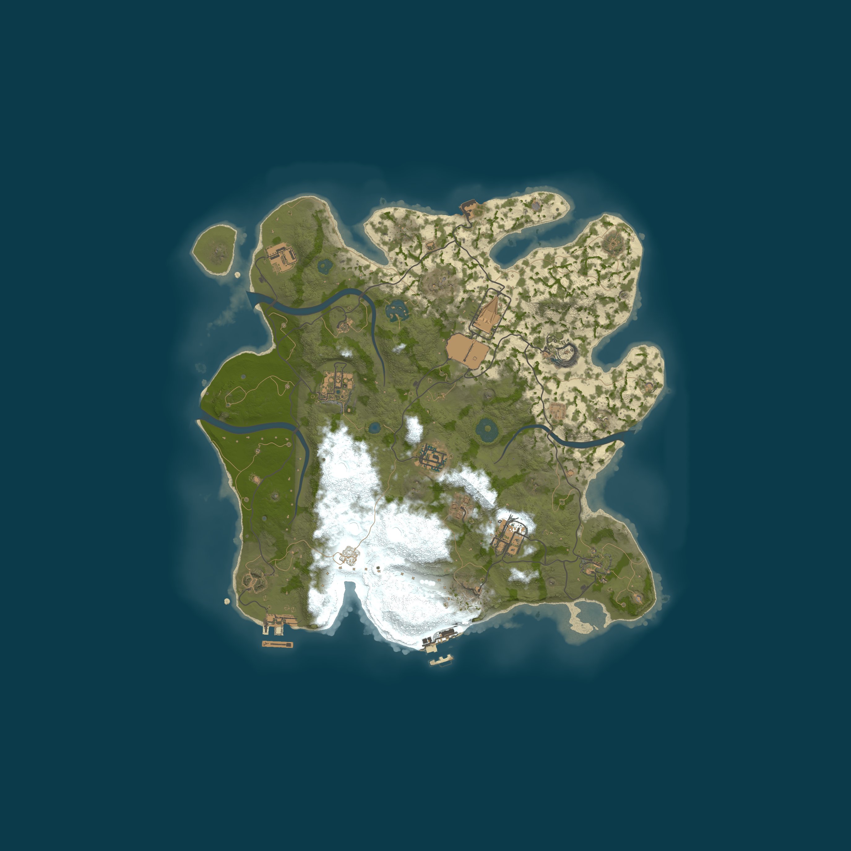 Procedural Map, size 3500, seed 847371439