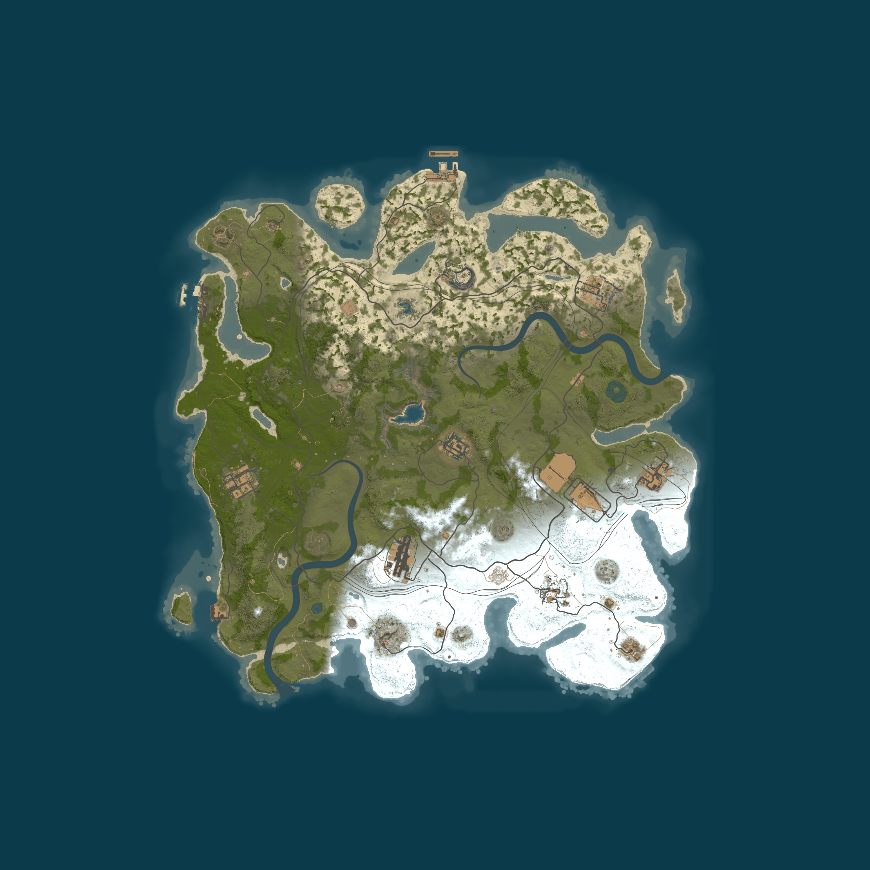 Map for [EU] RustNRelax 3x Solo/Duo | Loot+ | No BP Wipes | Wiped 04/06
