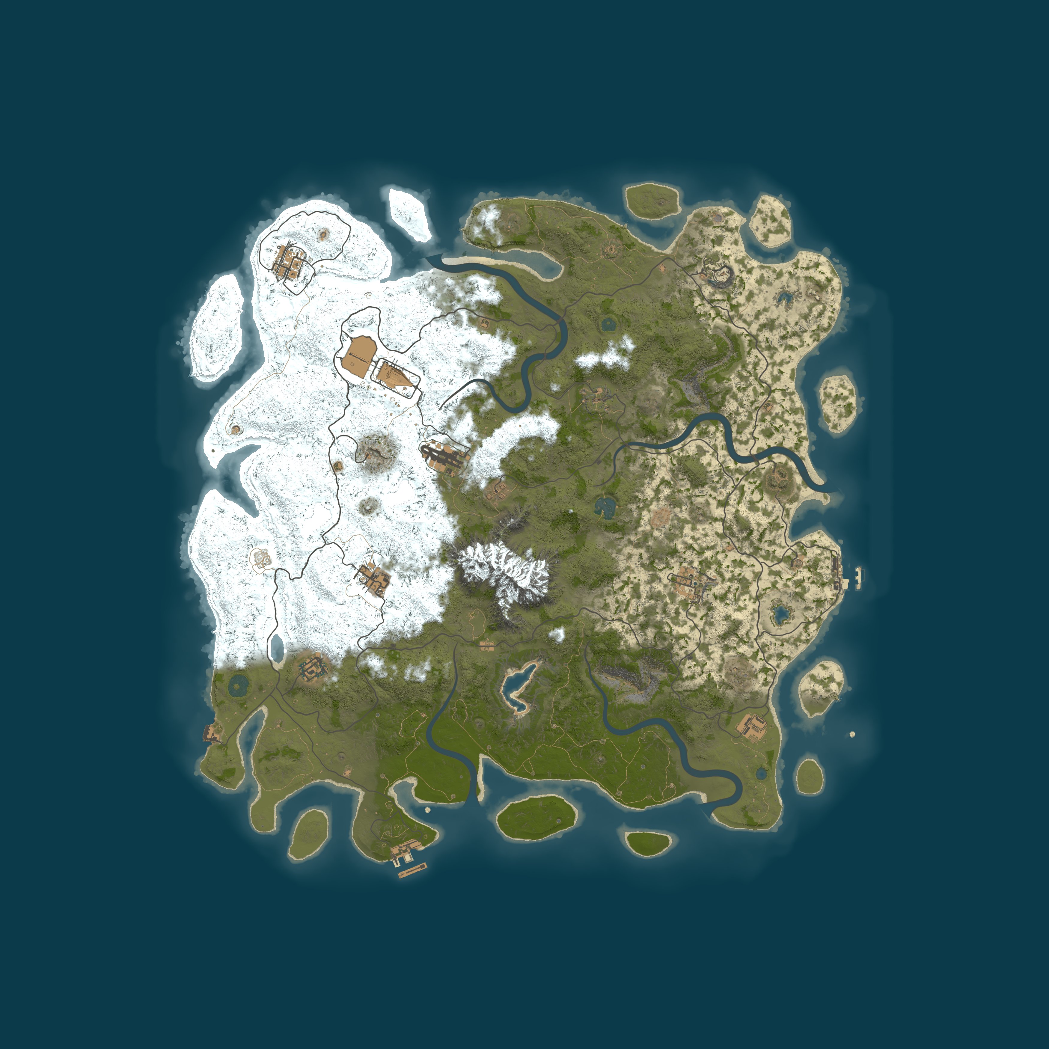 Procedural Map, size 5000, seed 1210916780