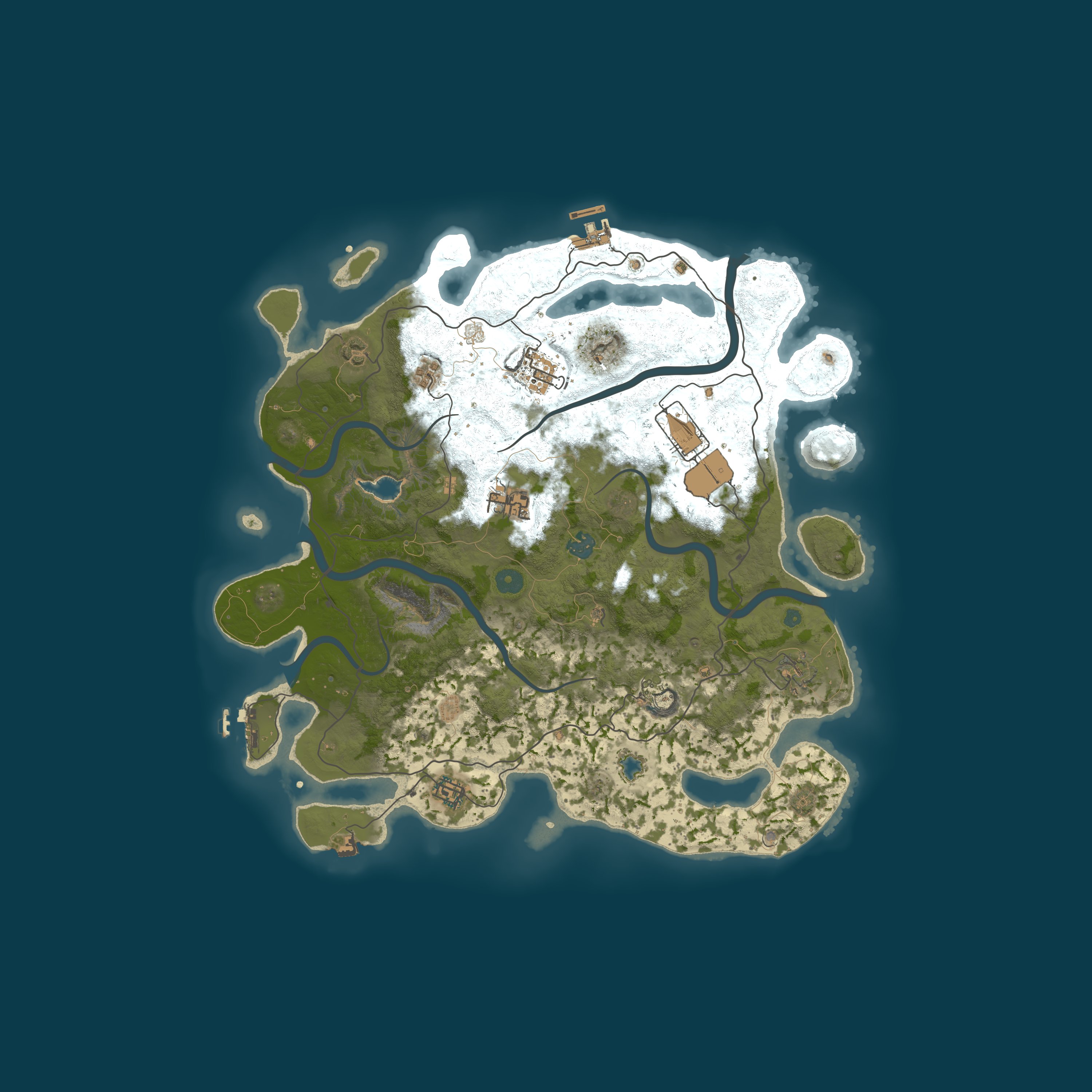 Map for A Shockbyte x Discord Production Rust Server