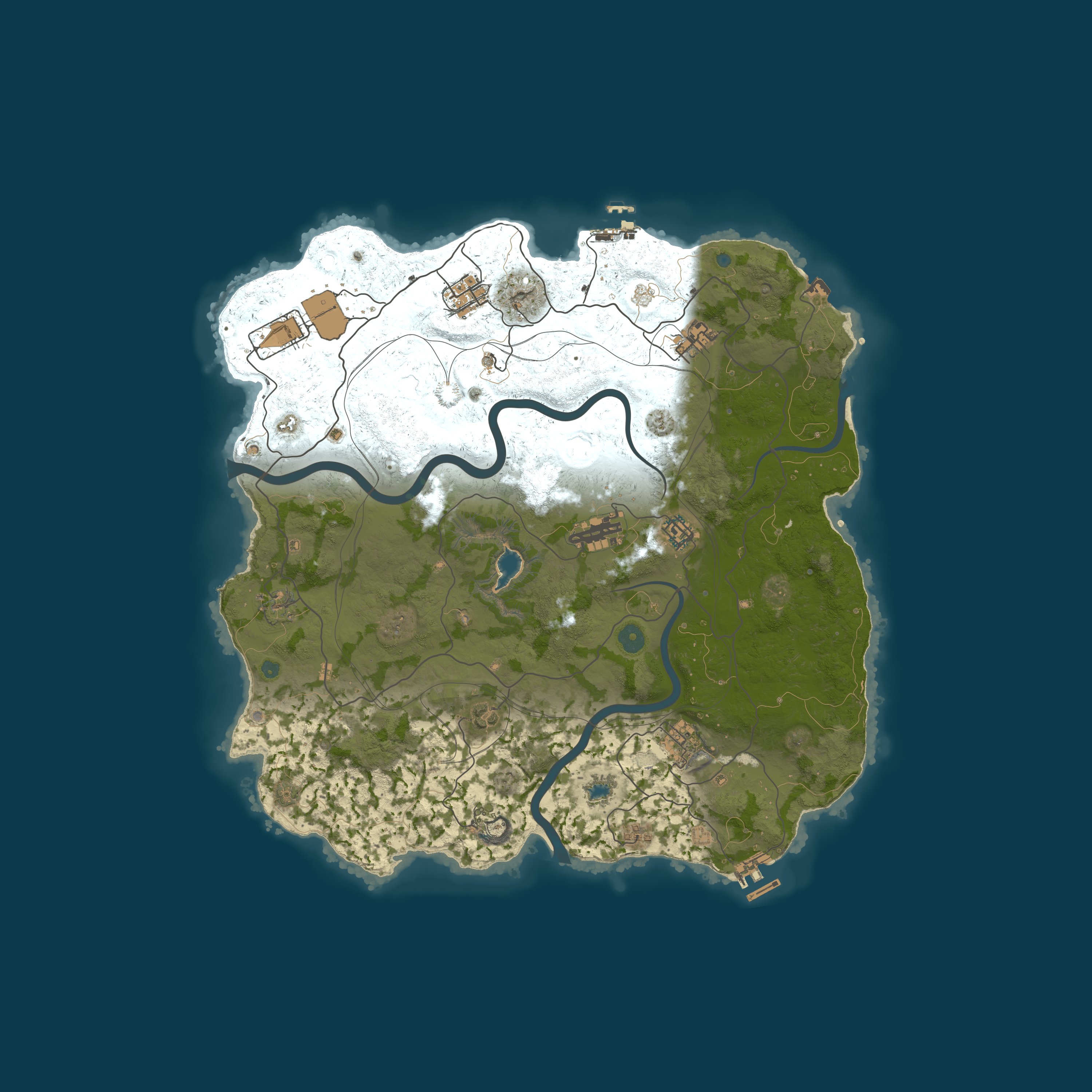 Map for RustResort.com - EU Vanilla | 2X Monday 22.06