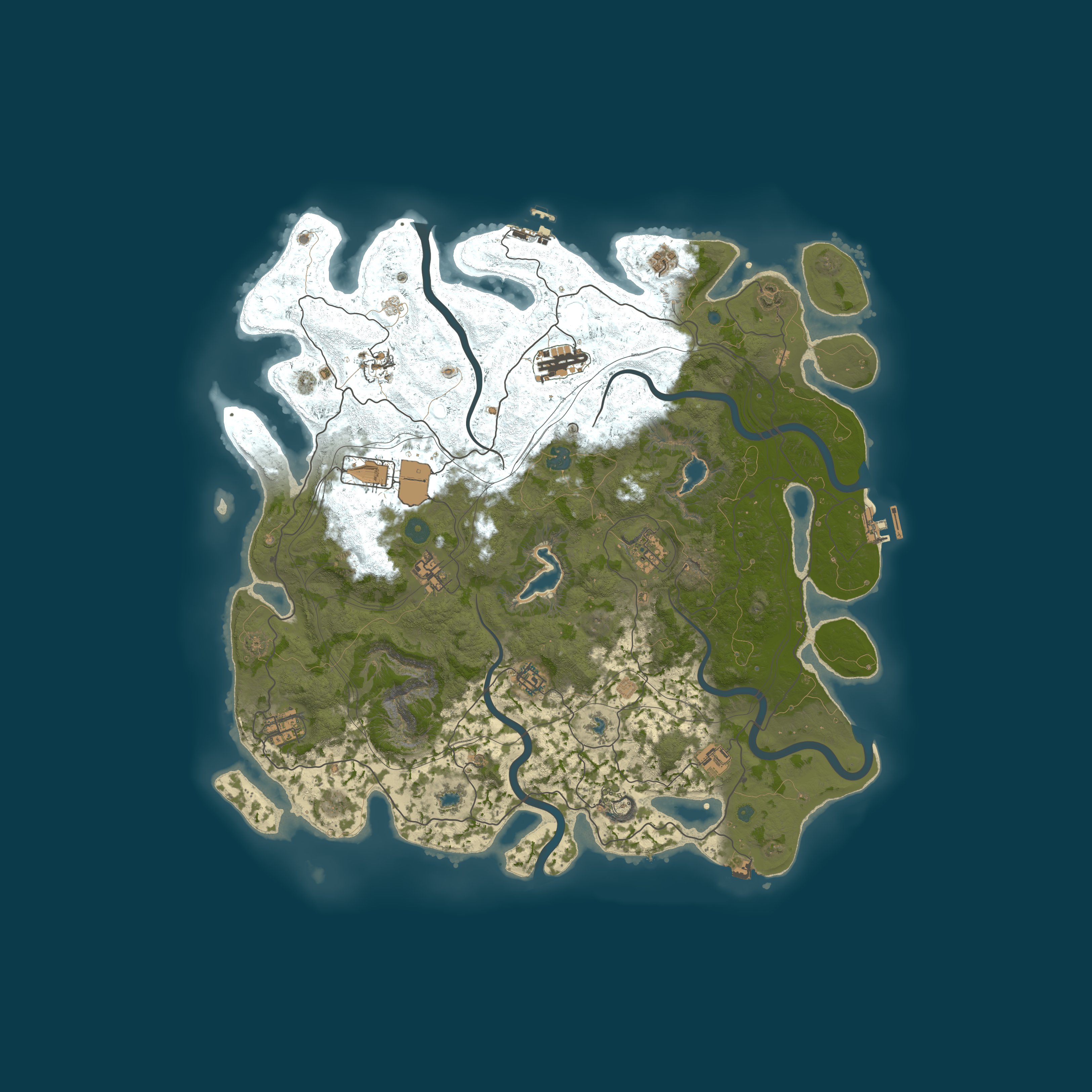 Procedural Map, size 4500, seed 58292