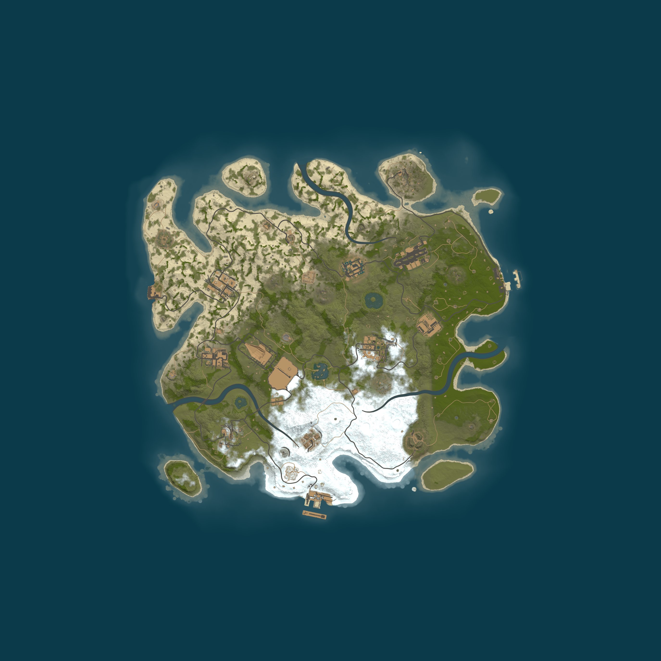 Procedural Map, size 3500, seed 56