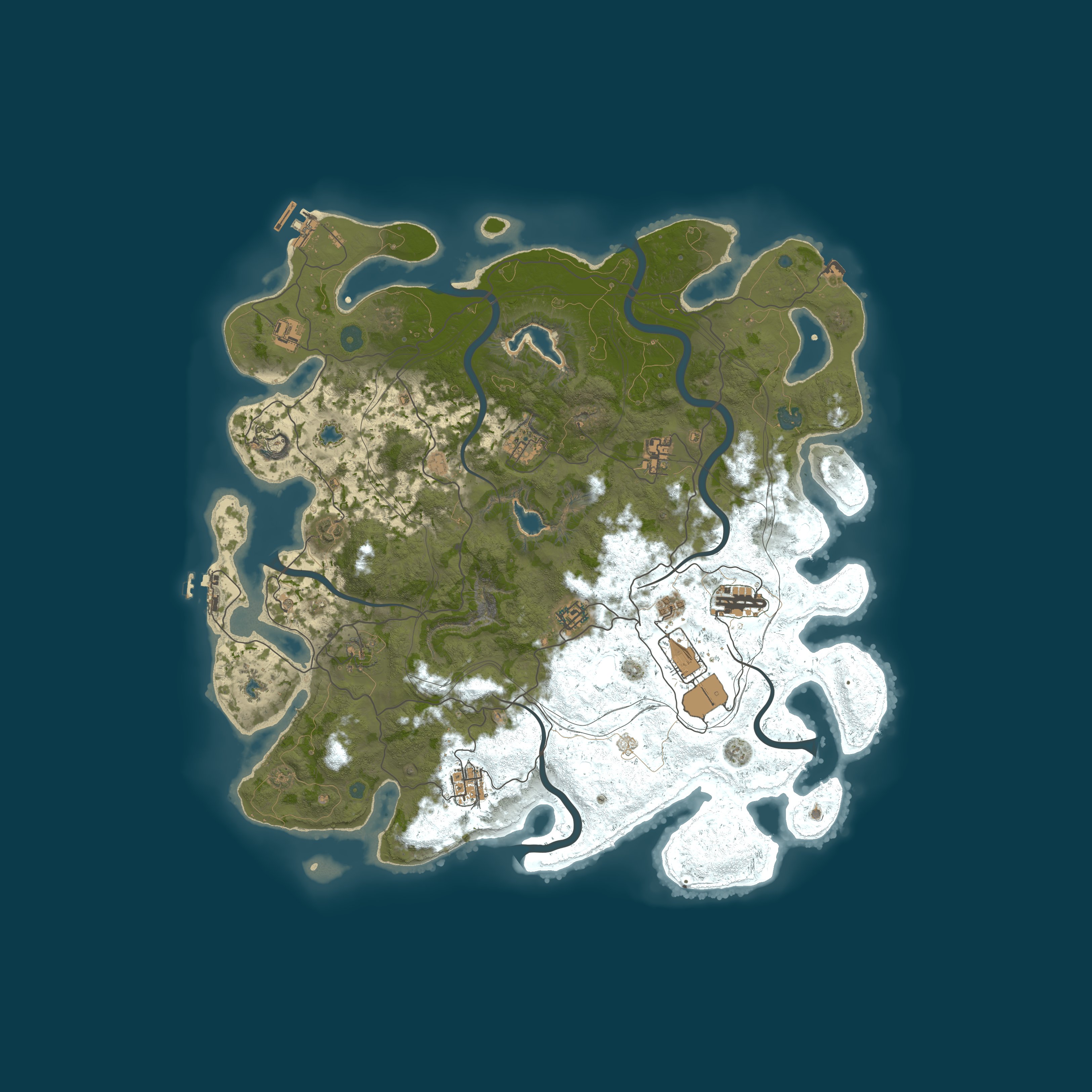 Procedural Map, size 4500, seed 7359264