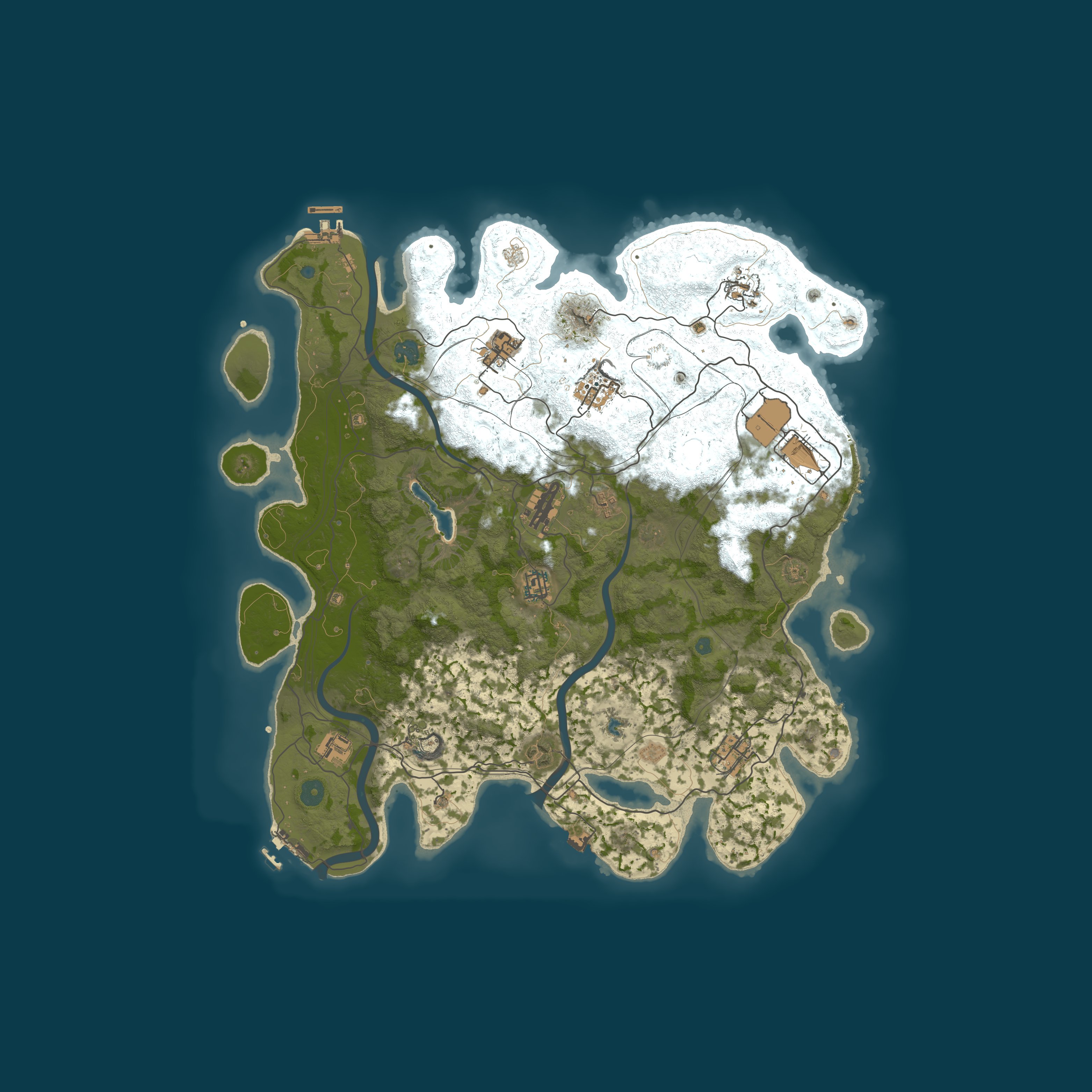 Procedural Map, size 4250, seed 1940553156