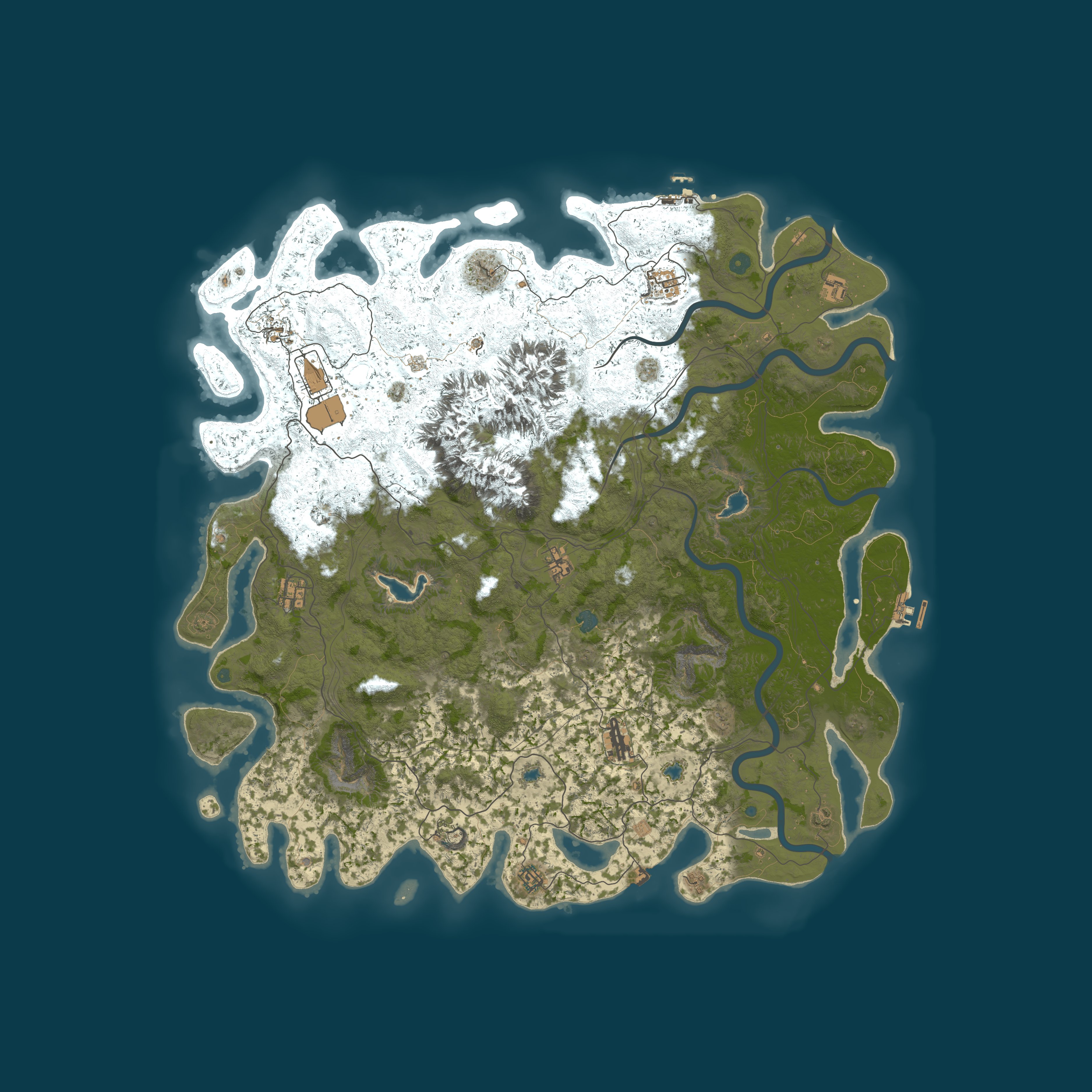 Map for [CA] NPC PvE / 3x Harvest / Only mandatory wipes / 24/7 server