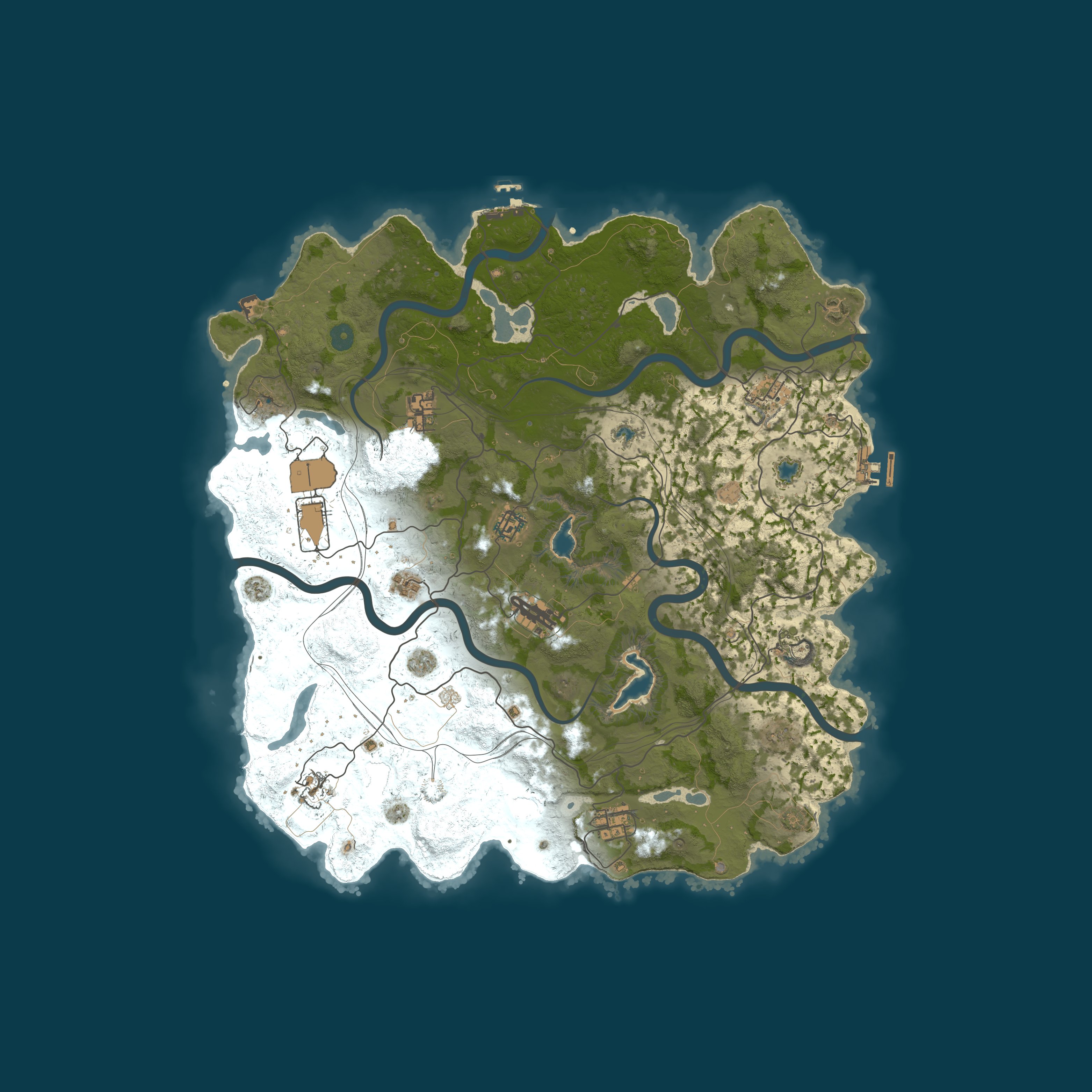 Map for [US] Rust in Peace - 2x Vanilla Fridays | Shared BPs | Max 8