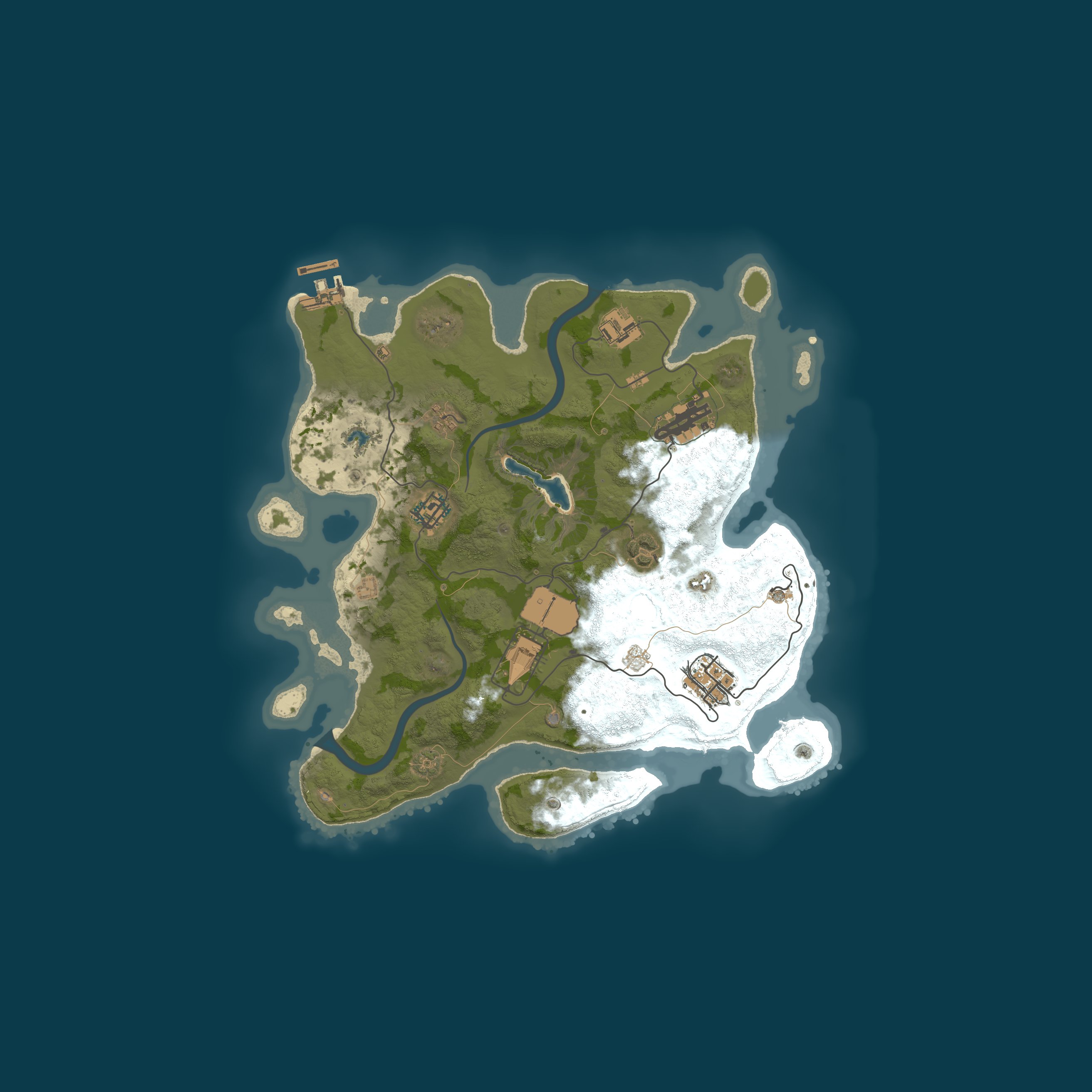 Custom Map, size 3250, seed 1337