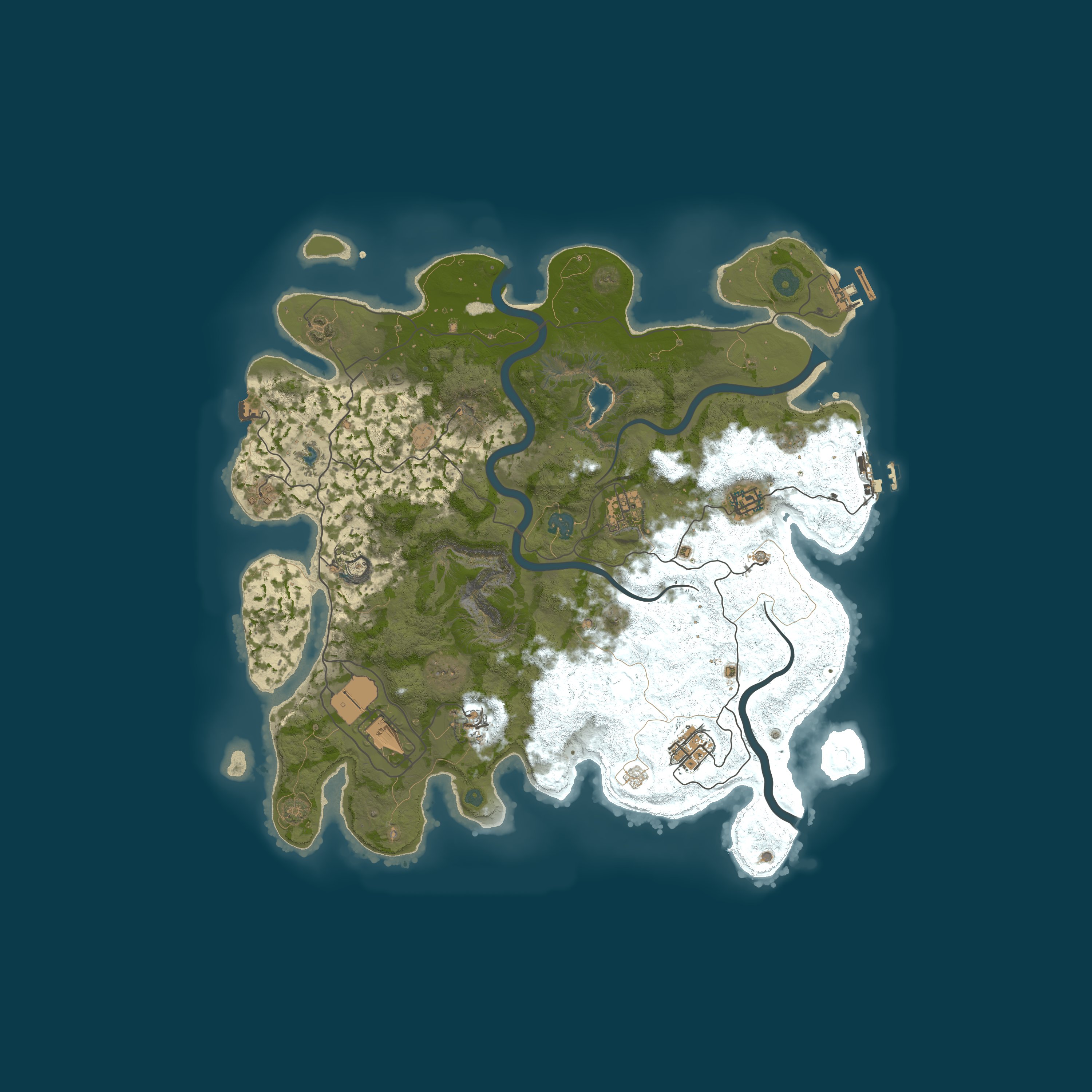 Map for Rustageddon Chill | Solo/Duo/Trio | No BP wipe