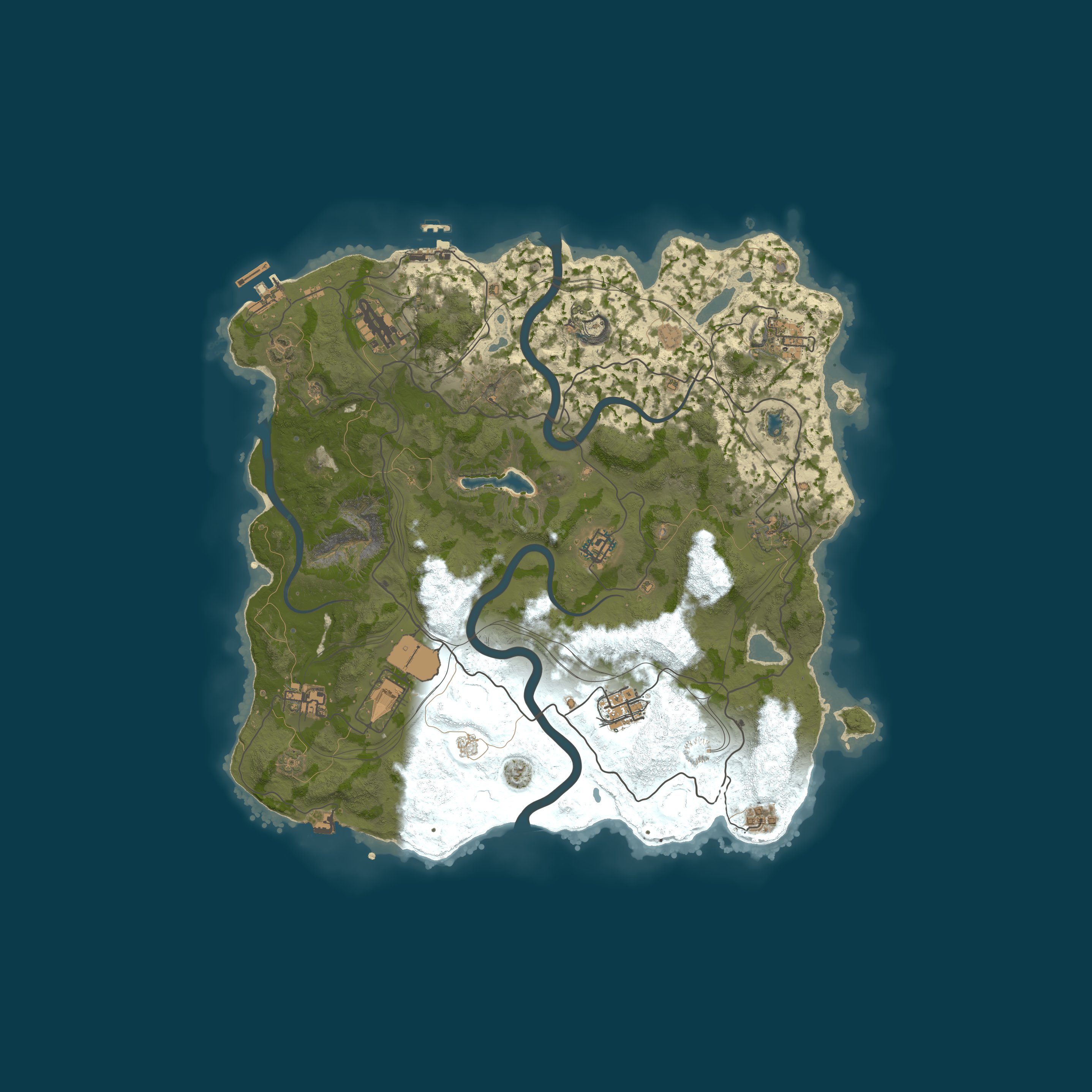 Map for RUSTOLUTION.GG 2x Monthly | Solo ONLY | 50% Upkeep | No BP Wipe