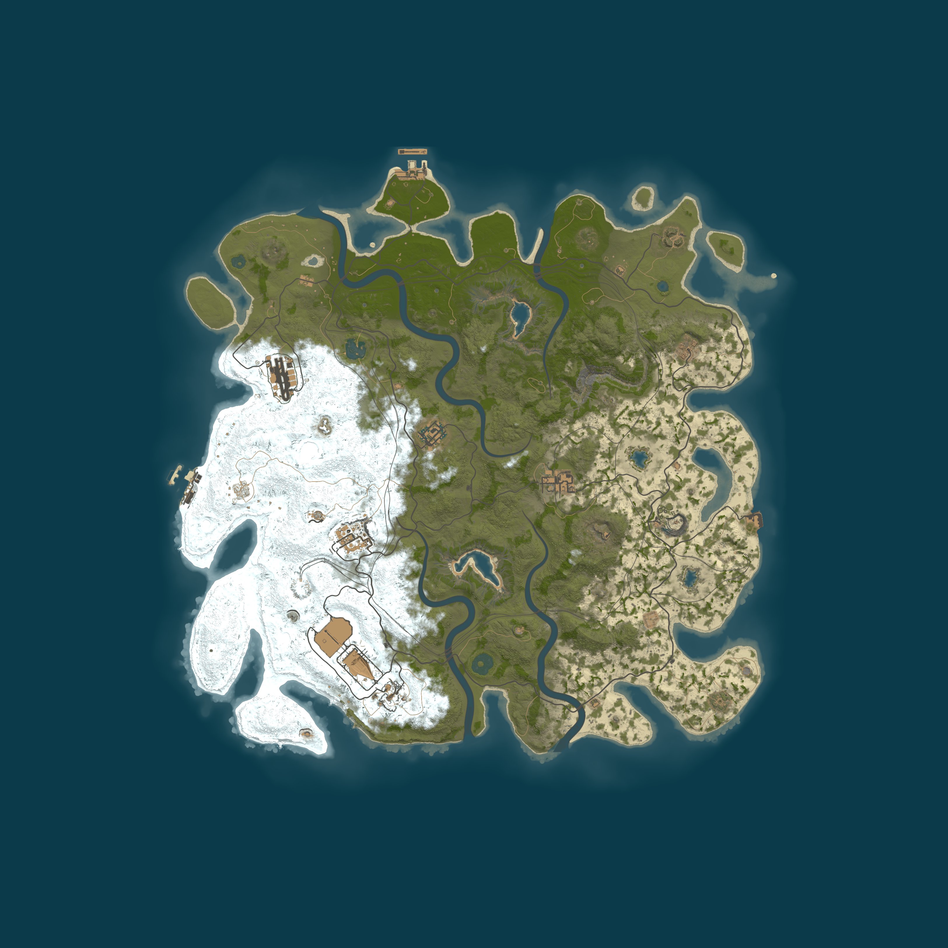 Map for [5/7] Vanilla Rust | Noobs Welcome | Monthly | 4.5k map