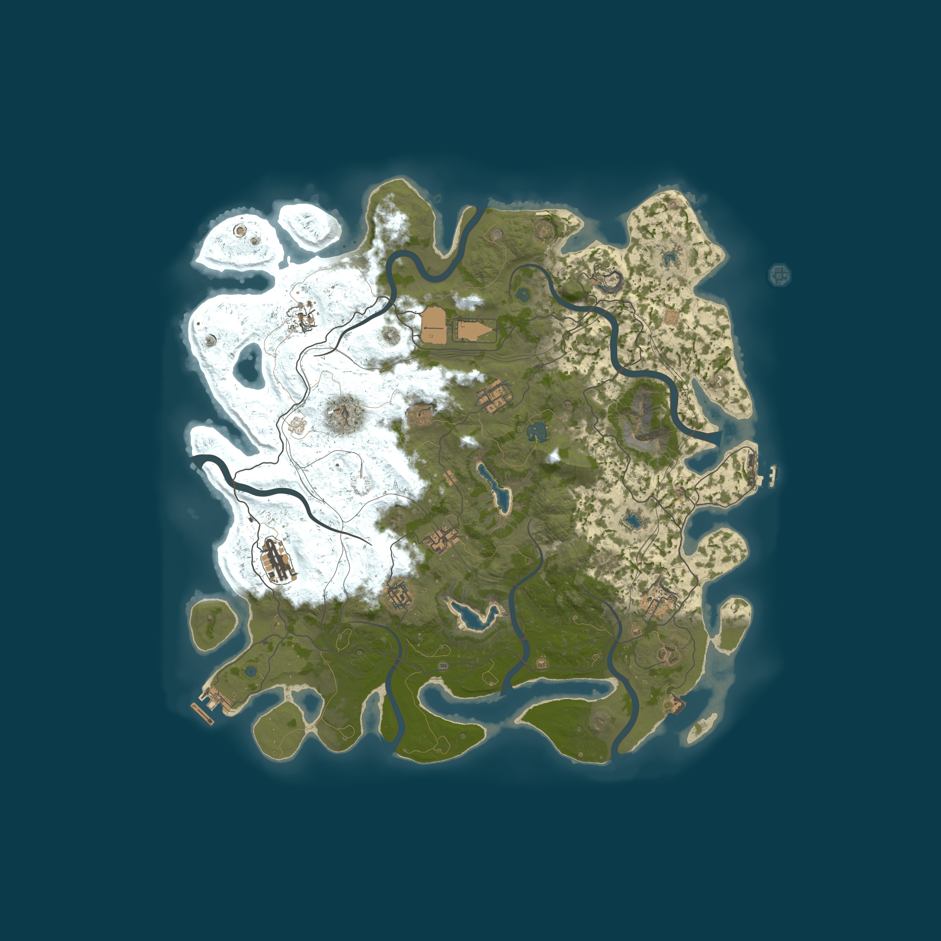 Map for [JP] RustEZ Pure PvE | No Decay | No Killing | No Raiding