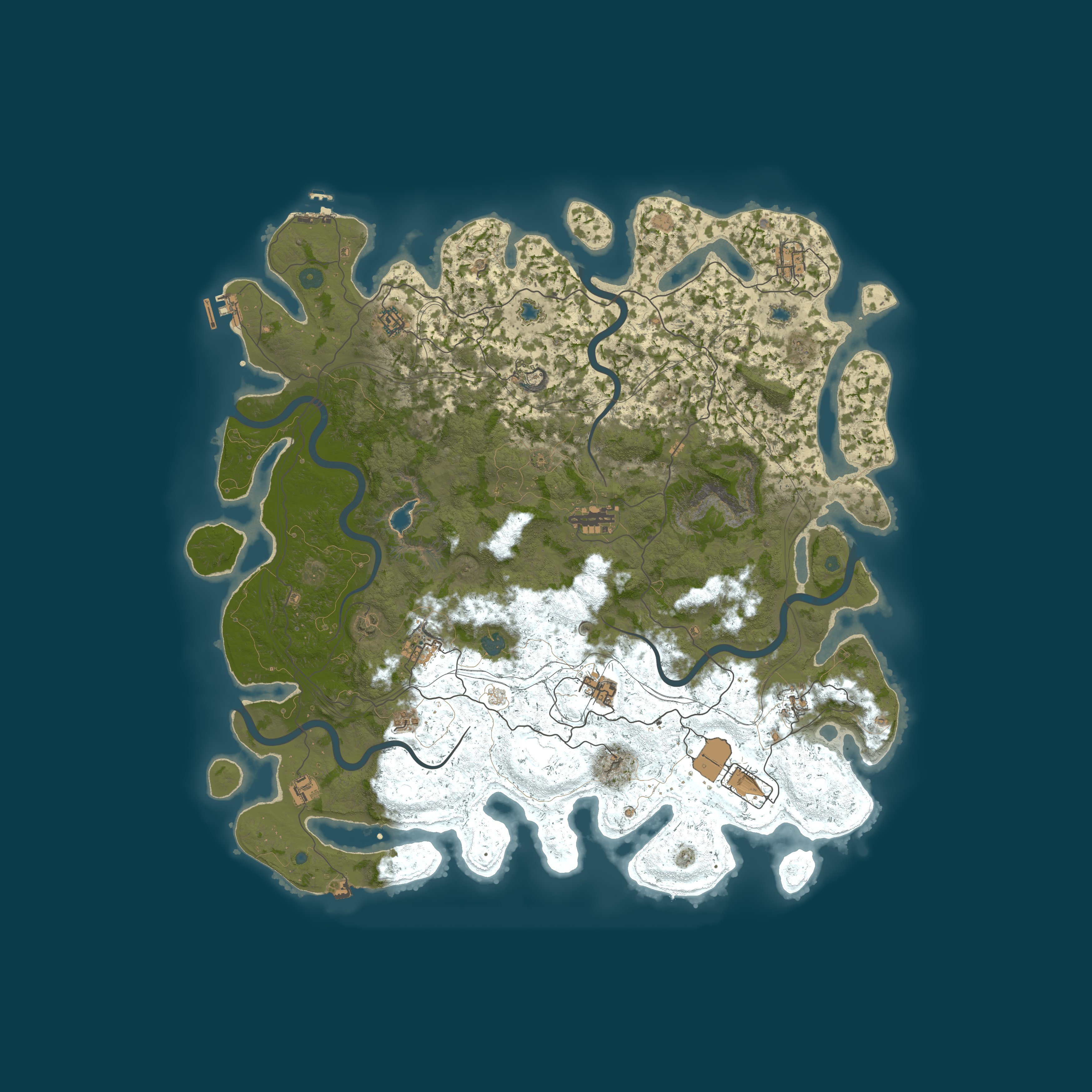 Procedural Map, size 4995, seed 139512931