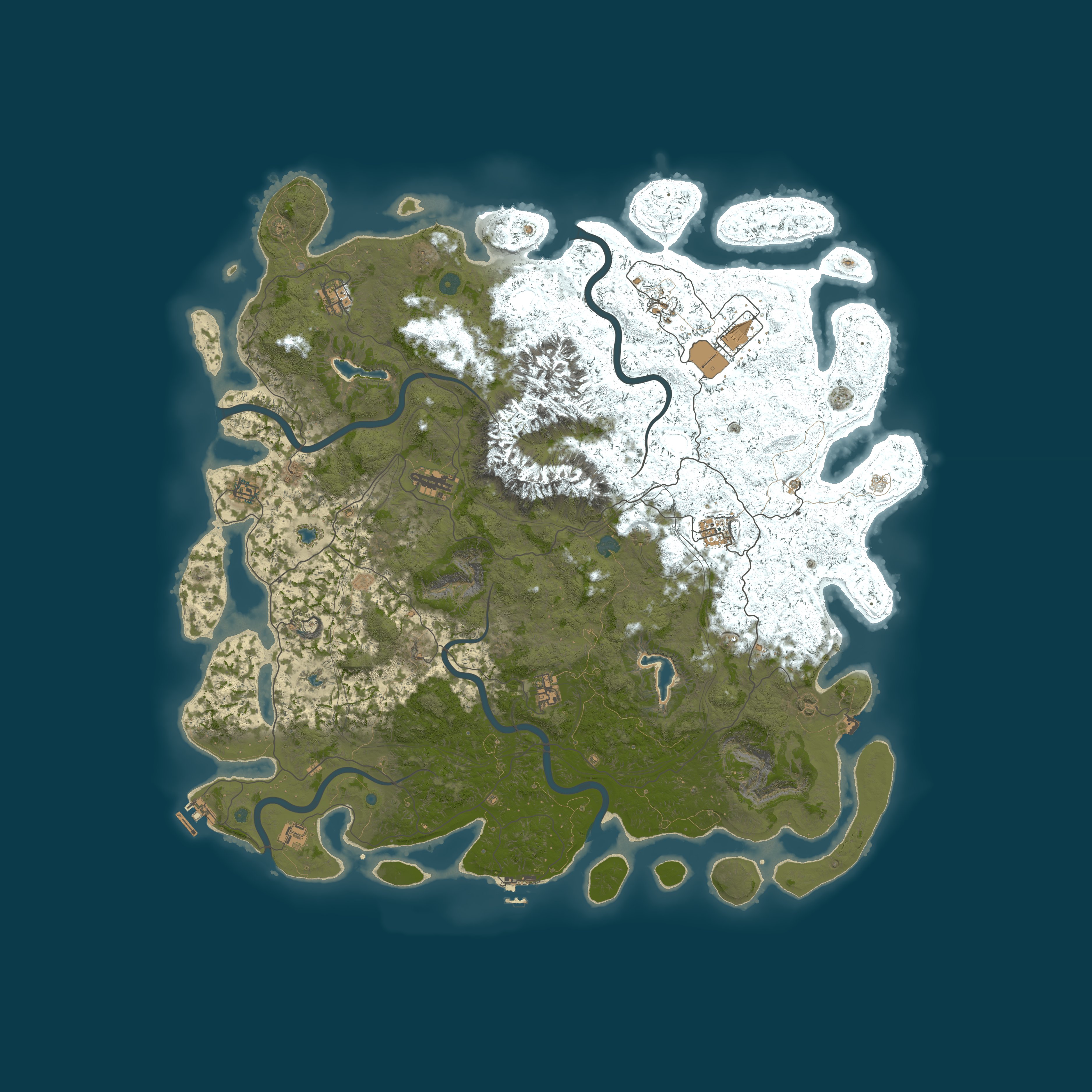 Procedural Map, size 5500, seed 1234567890