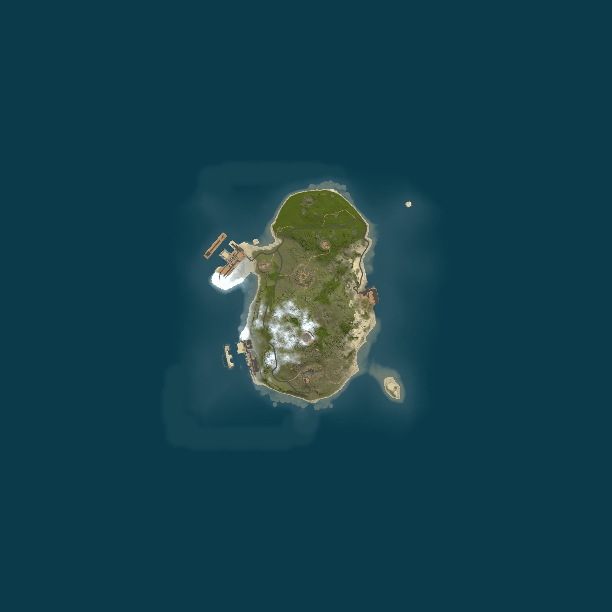 Procedural Map, size 2000, seed 100
