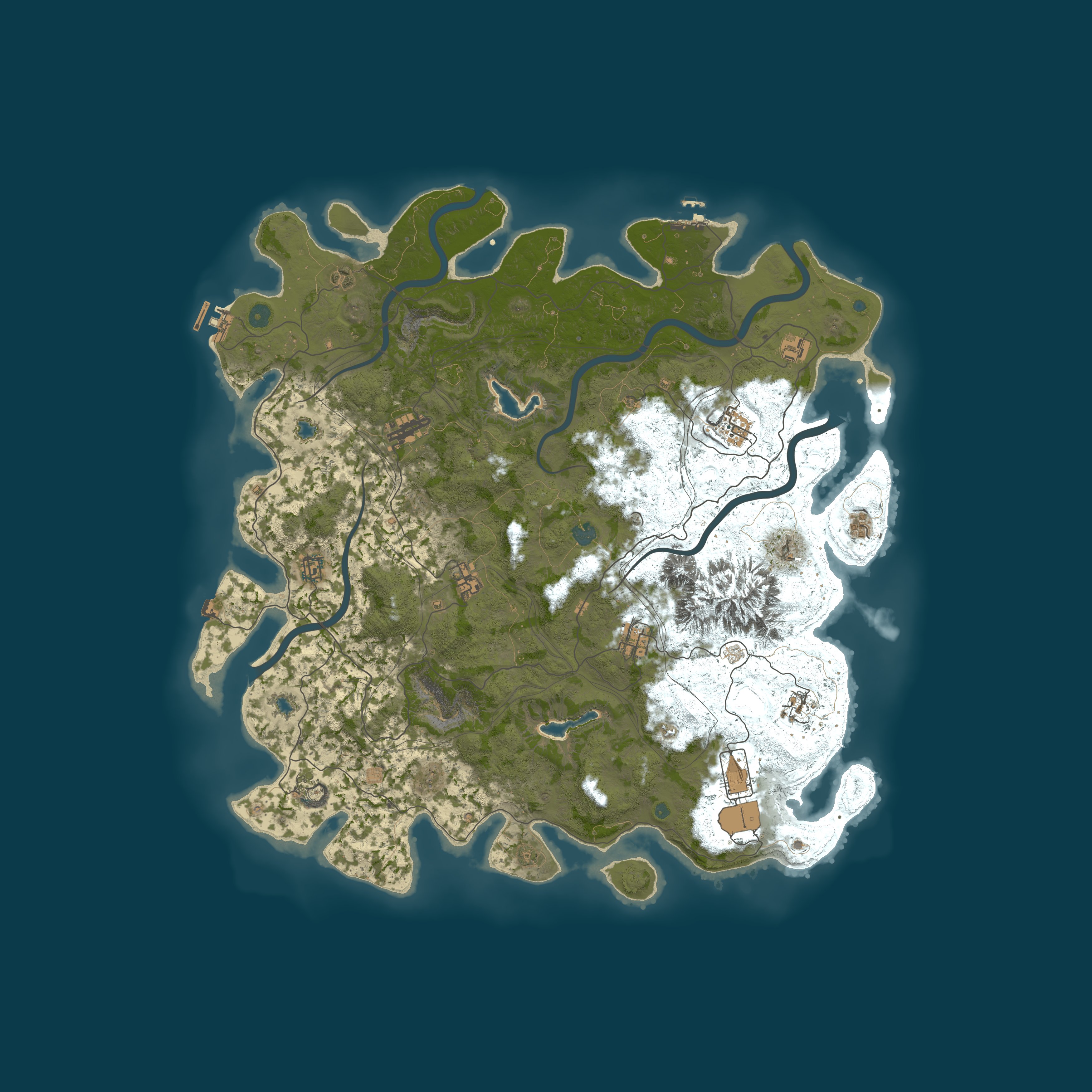 Procedural Map, size 5000, seed 1787763823
