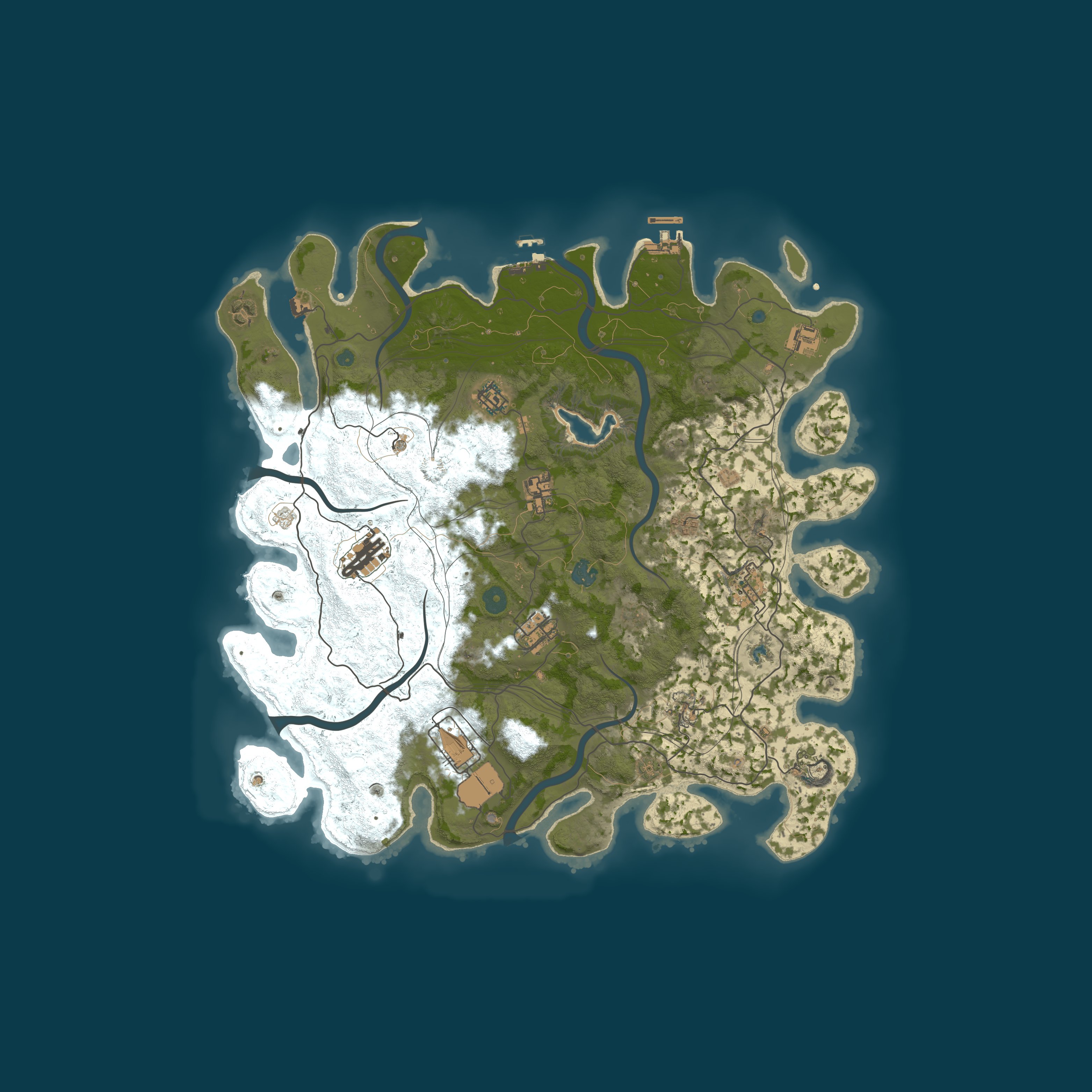 Procedural Map, size 4250, seed 1304487511