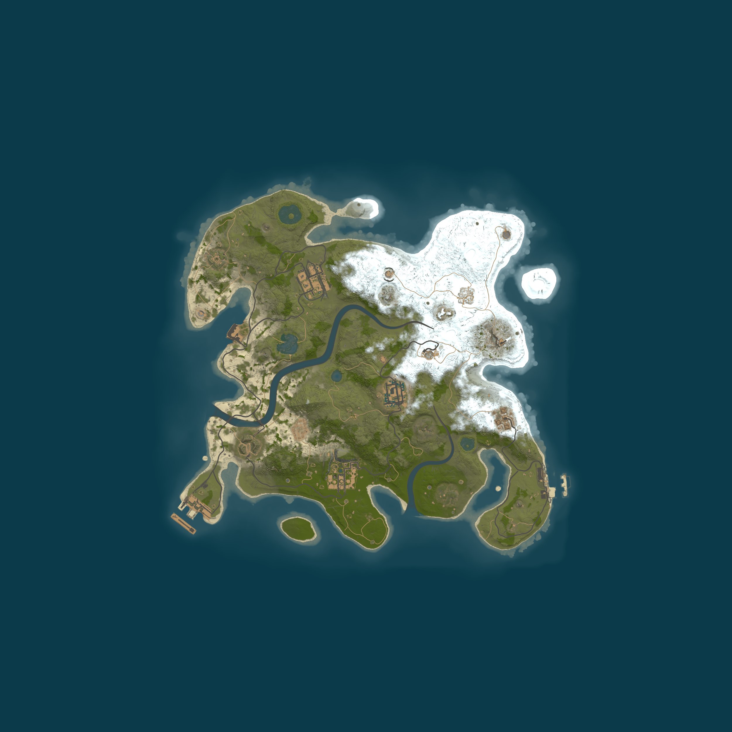 Procedural Map, size 3000, seed 48684999