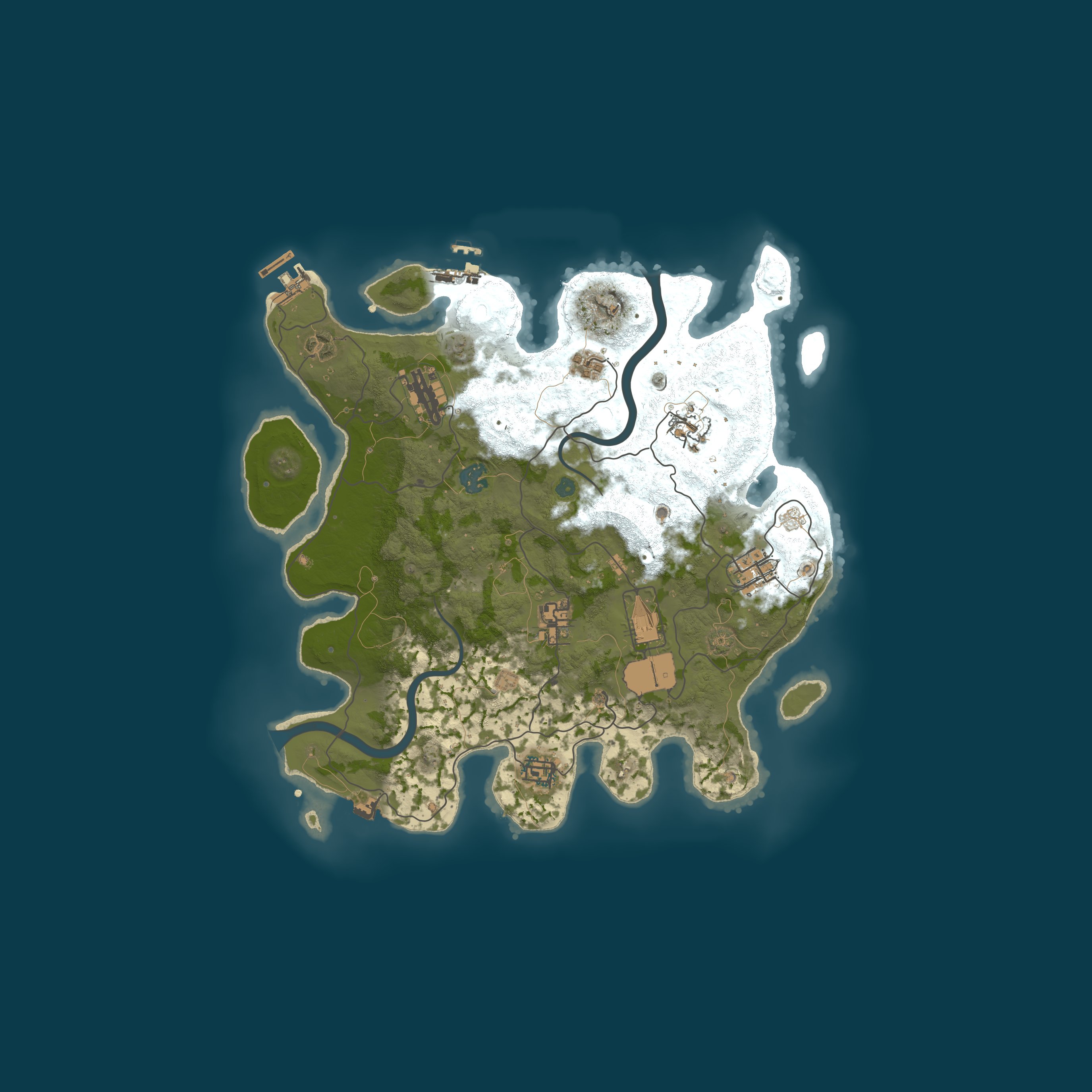 Map for Free Fields 2x | Noob Friendly |  Kits |