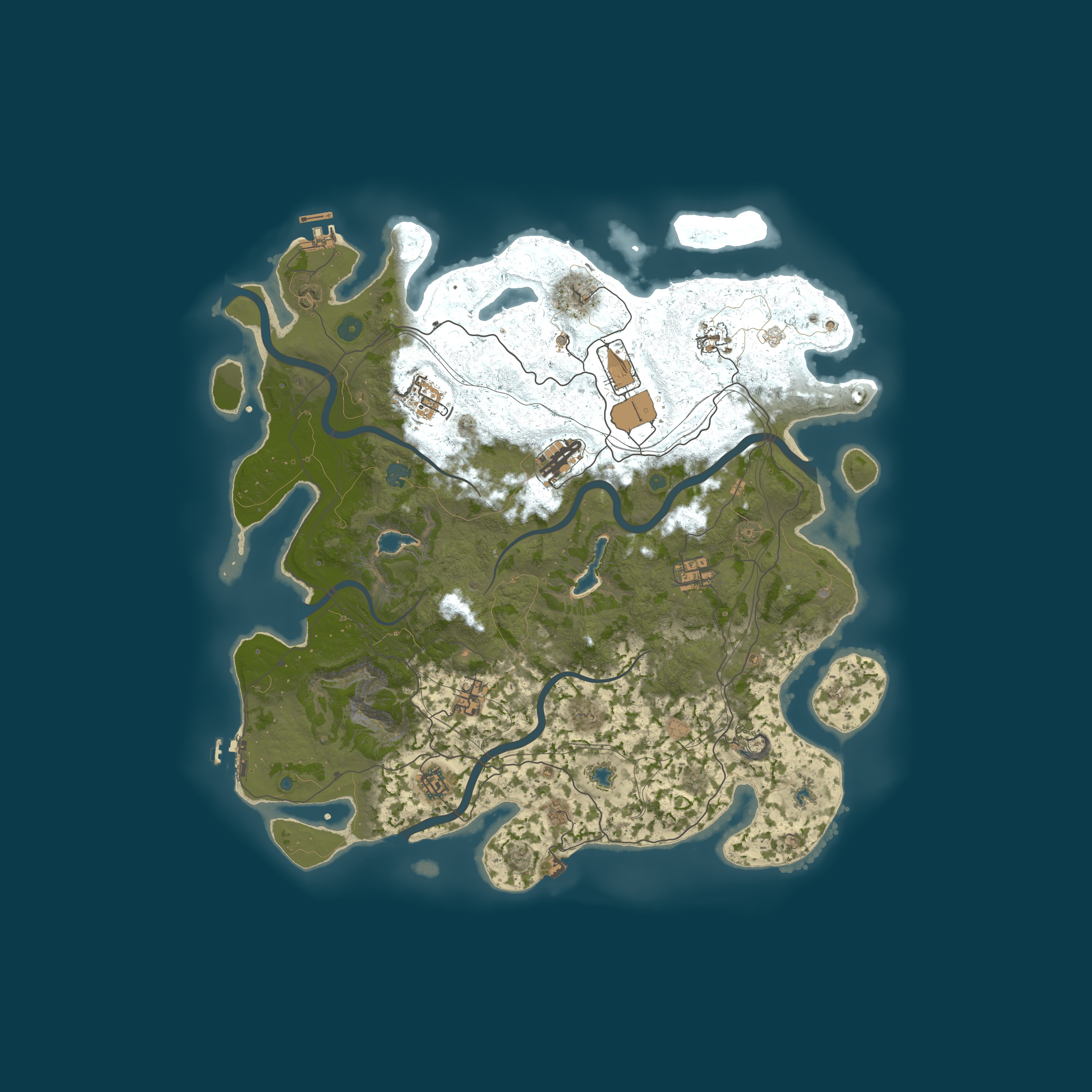 Map for [DK][NORDIC]Fudge PvE|#1 Nordic|RP|RaidableBases|Convoy|Monthly