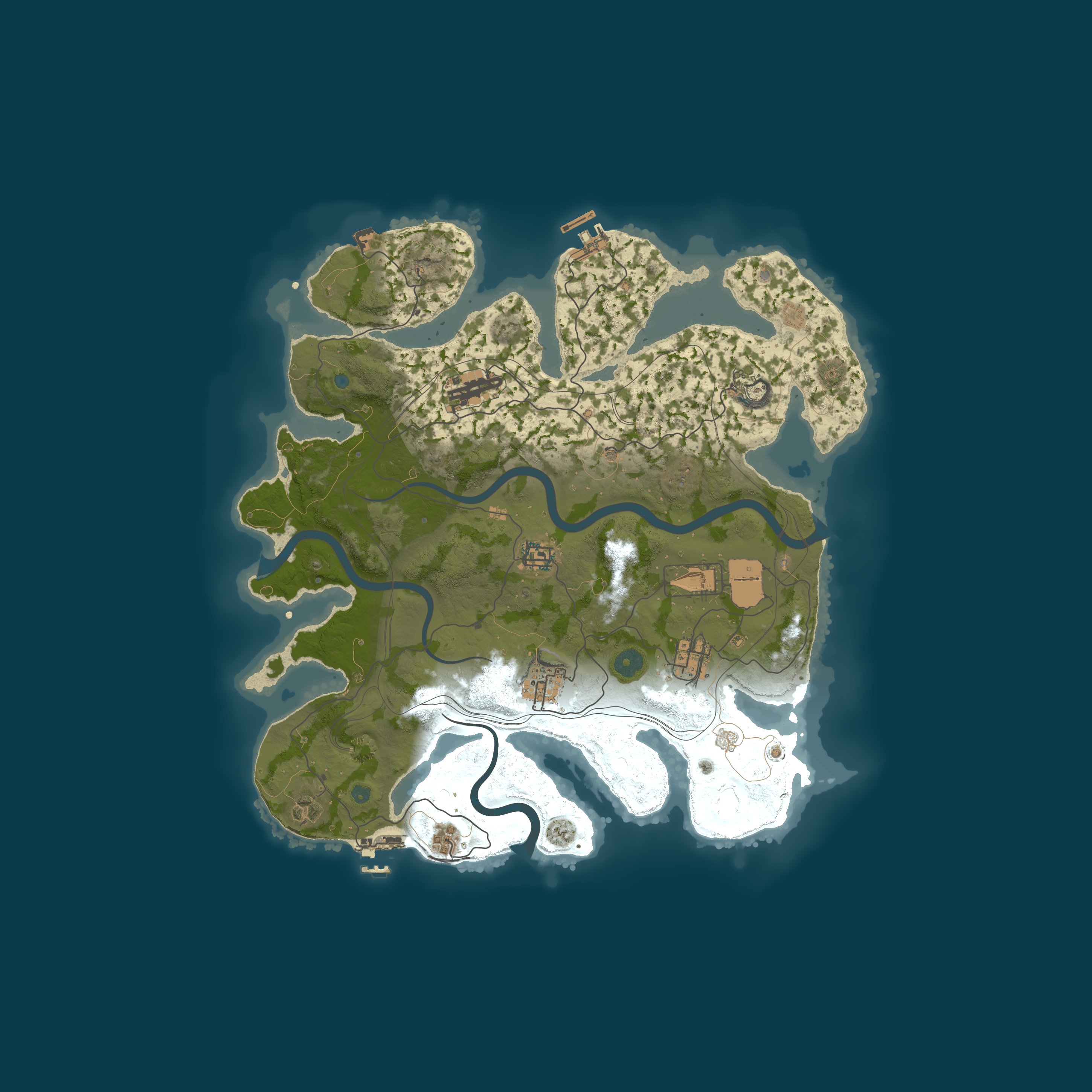 Map for Crossfaded Gaming 3x|OfflineProtection|Casual|RaidableBases|Eco