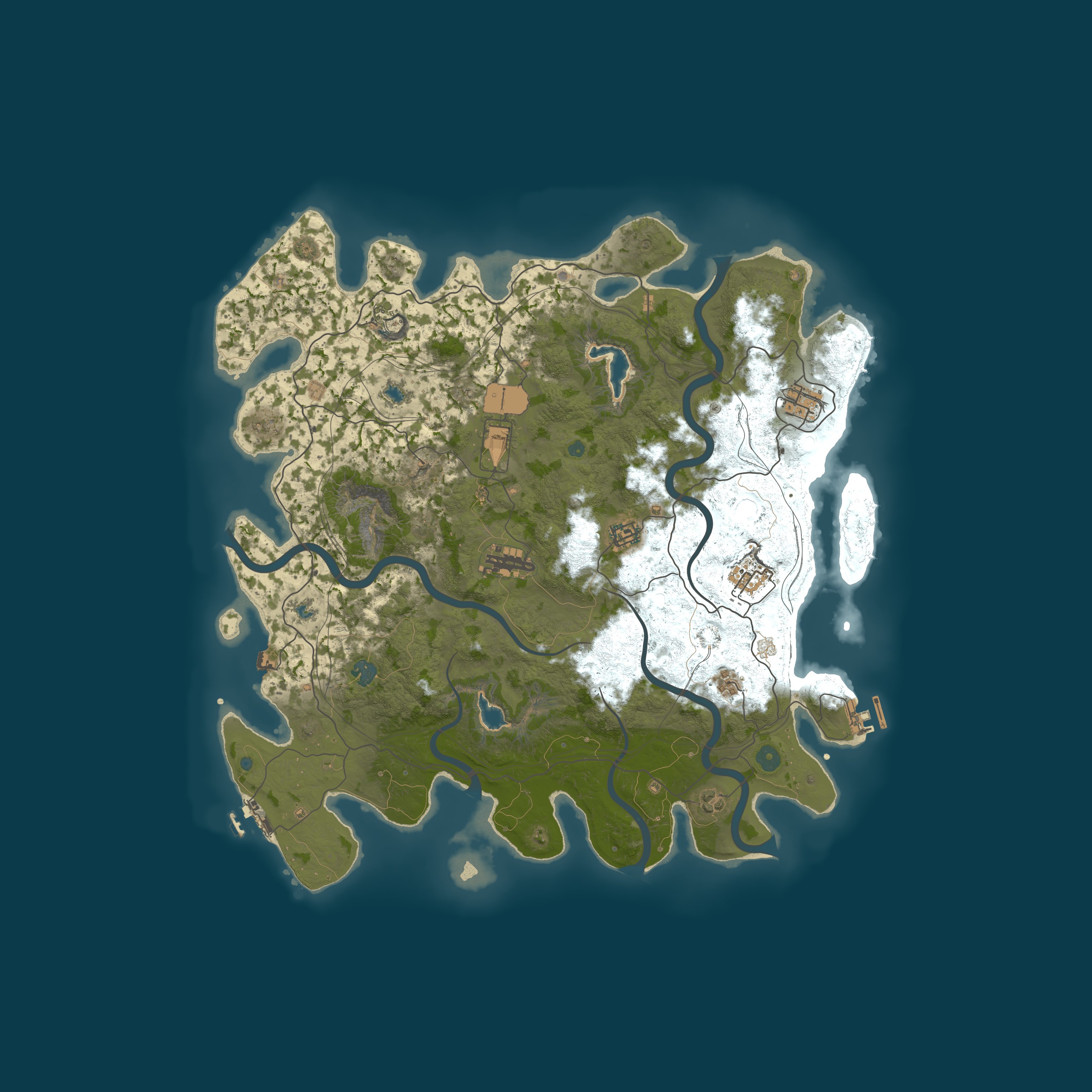 Map for Brianwryms Raidable Bases Noob Friendly PvE No Kos/Decay/Upkeep
