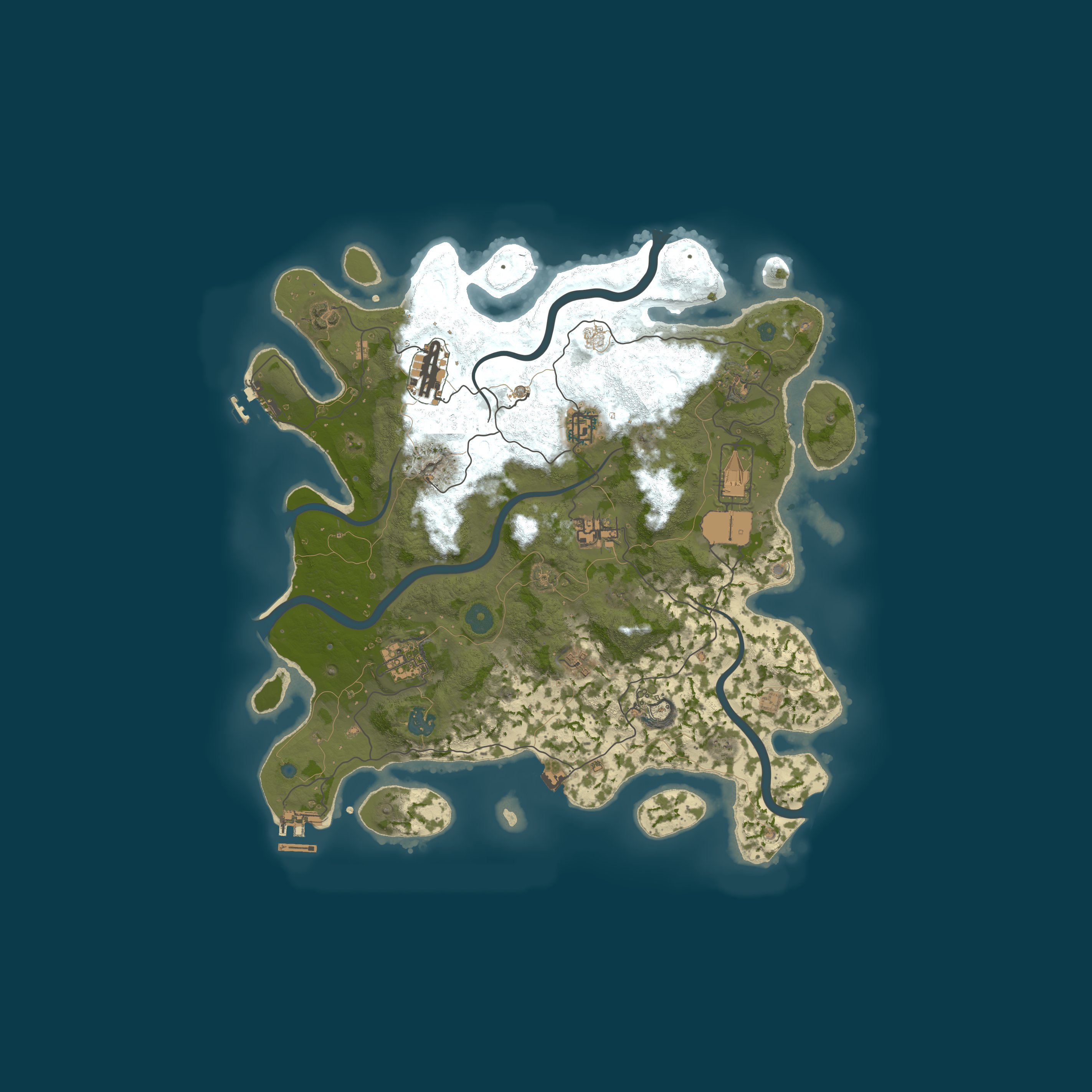 Map for [EU|GER] Kuhmunity Rust - by greenpool.network | Next Wipe: 02.