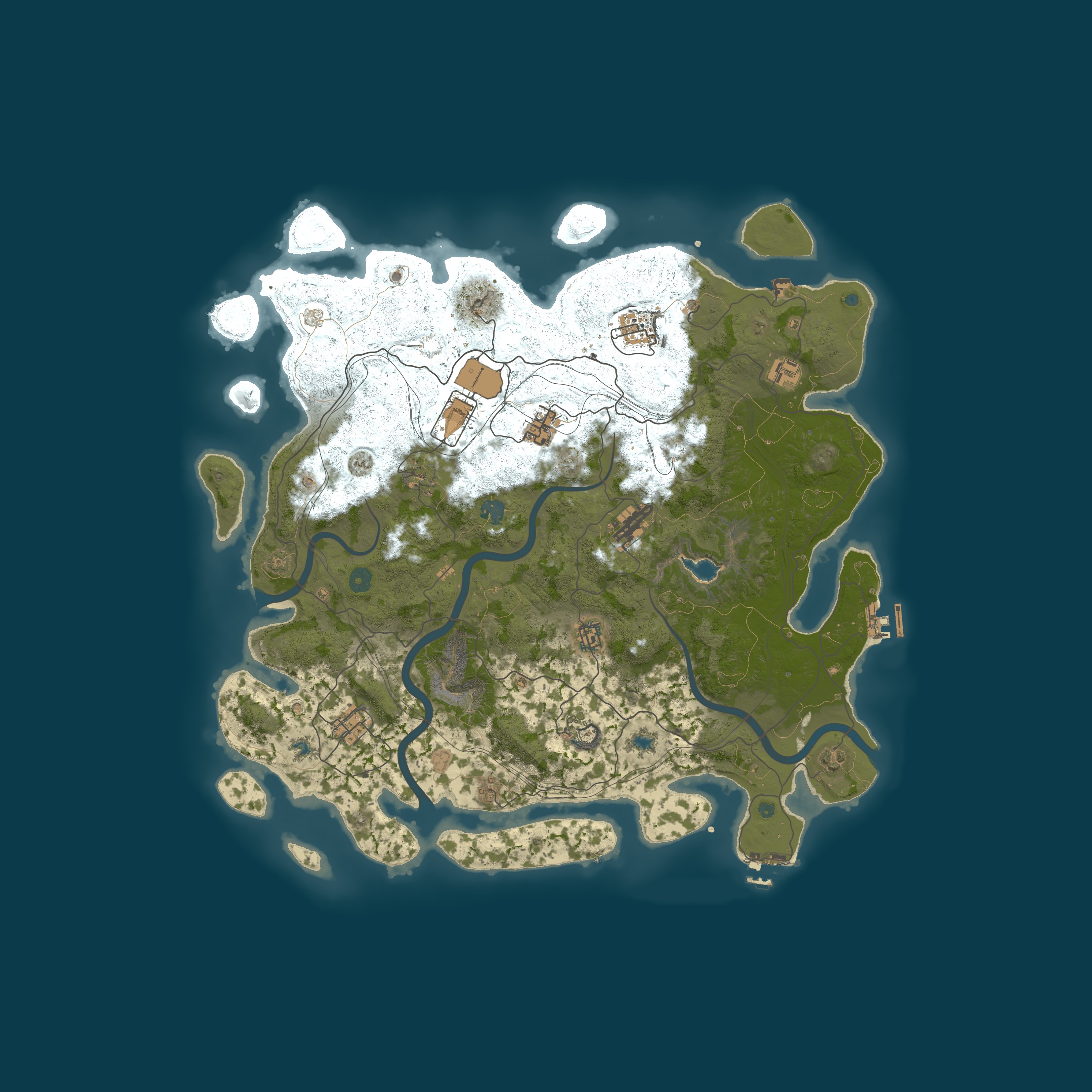 Procedural Map, size 4500, seed 15525