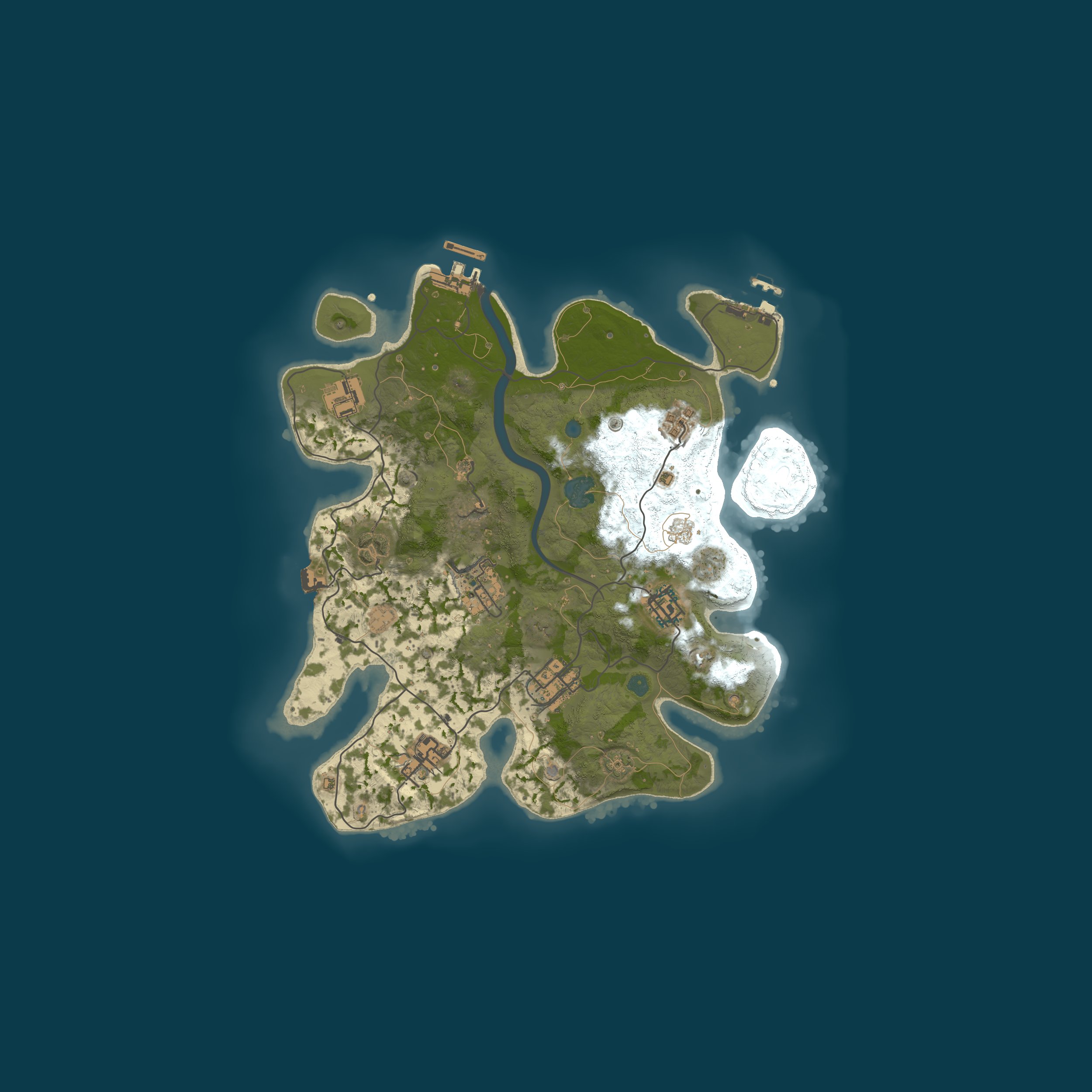 Procedural Map, size 3000, seed 100000