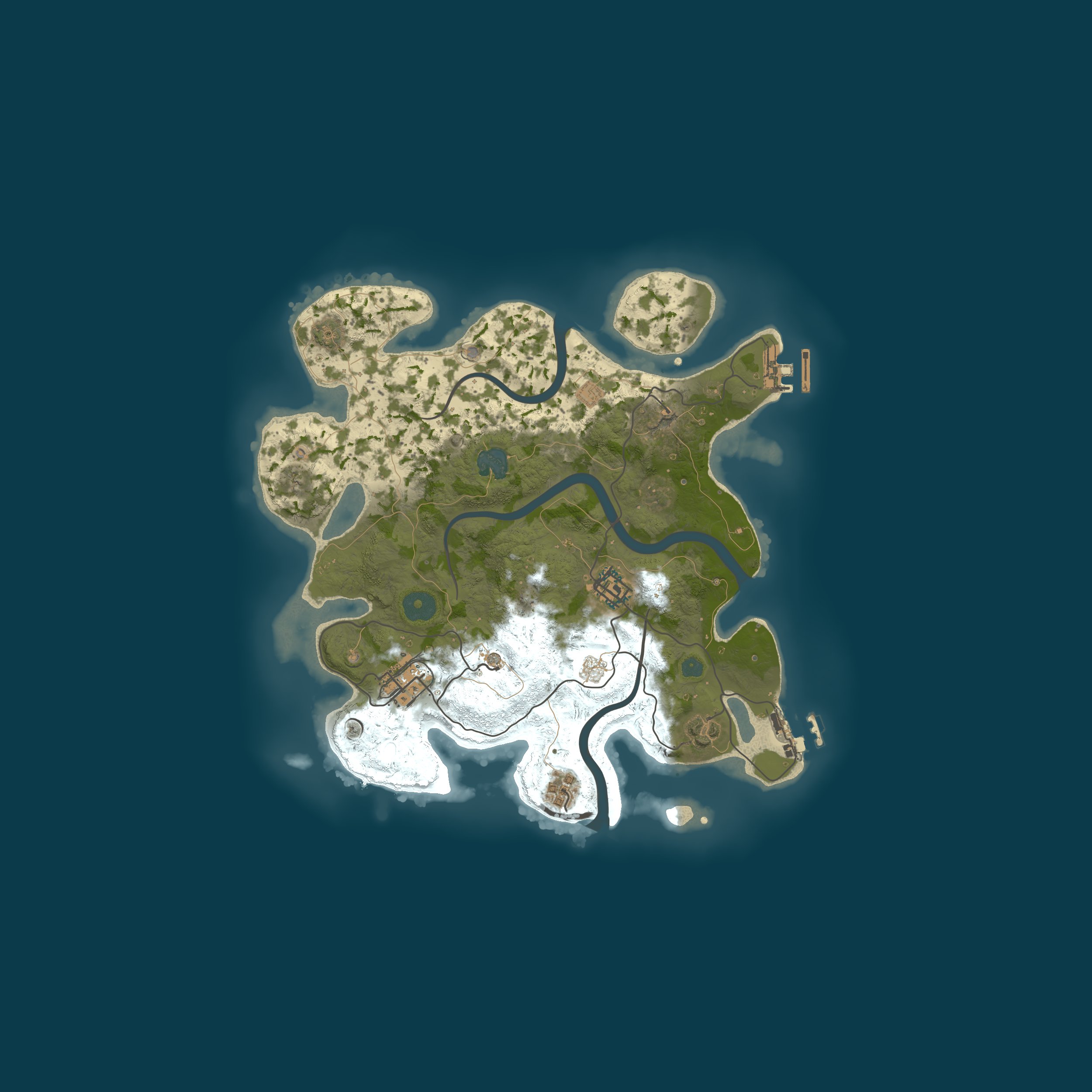 Map for RustGamingNation 5x PvE [Events|Purge|Zombies|SkillTree]