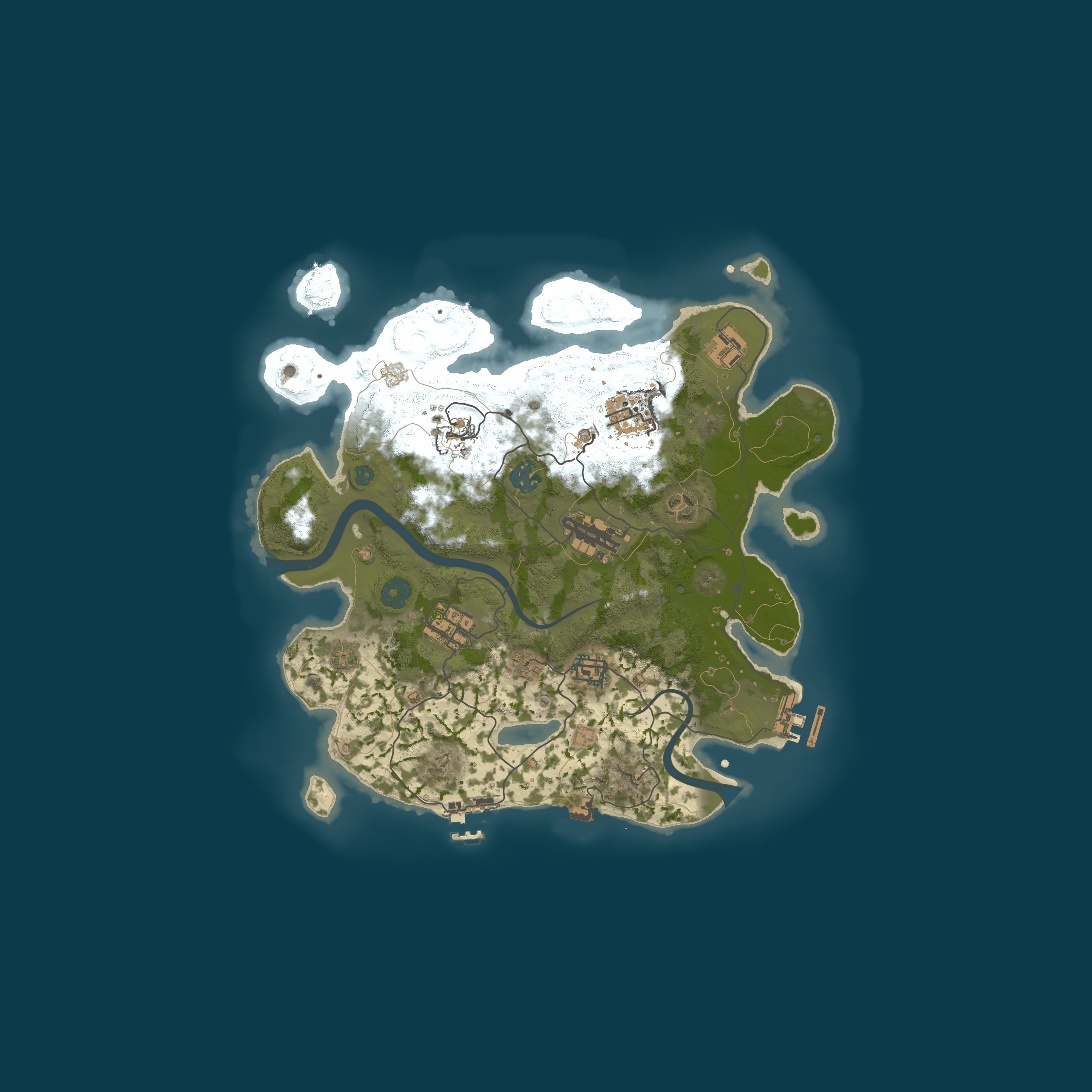 Procedural Map, size 3200, seed 168507927