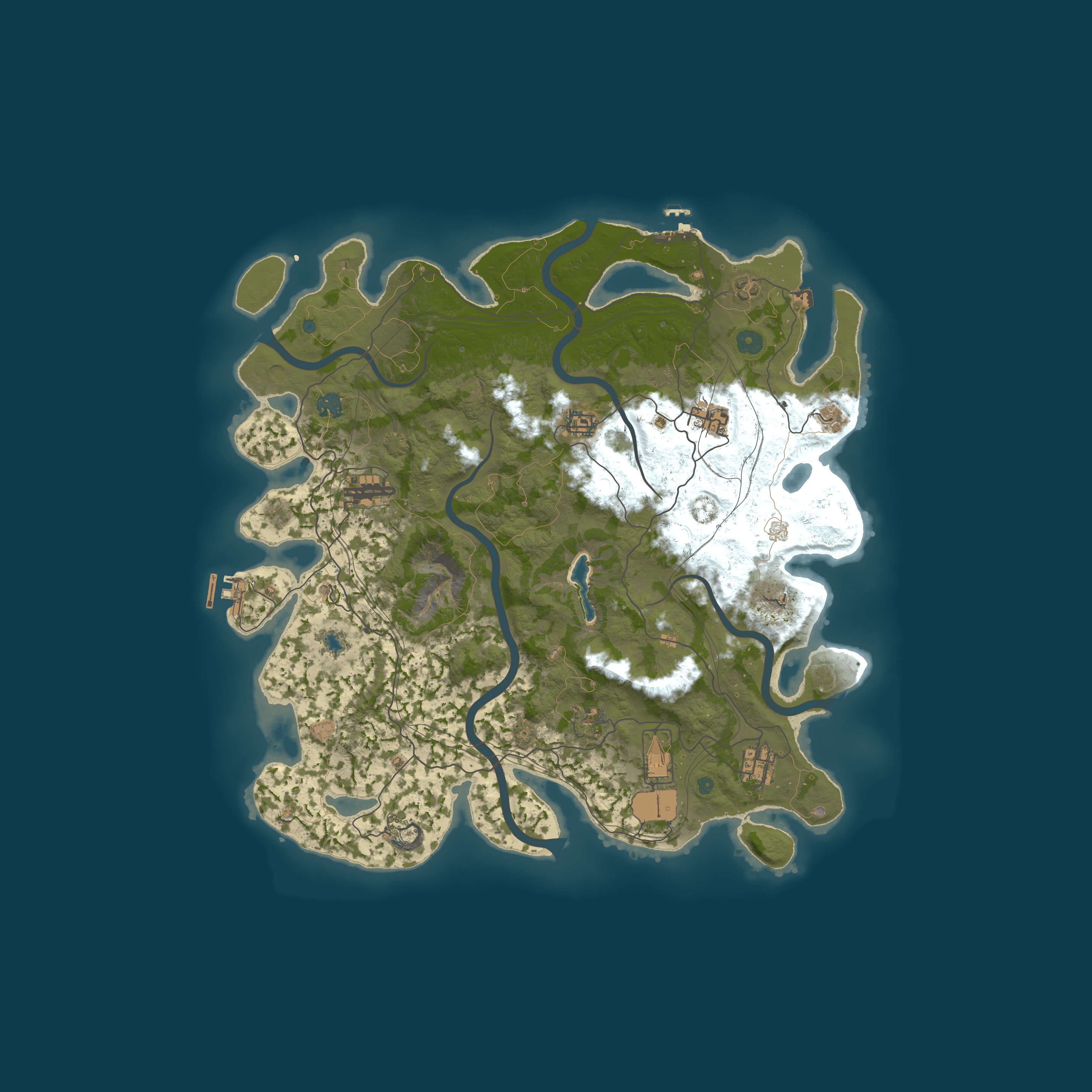 Map for LOST RUST PVE