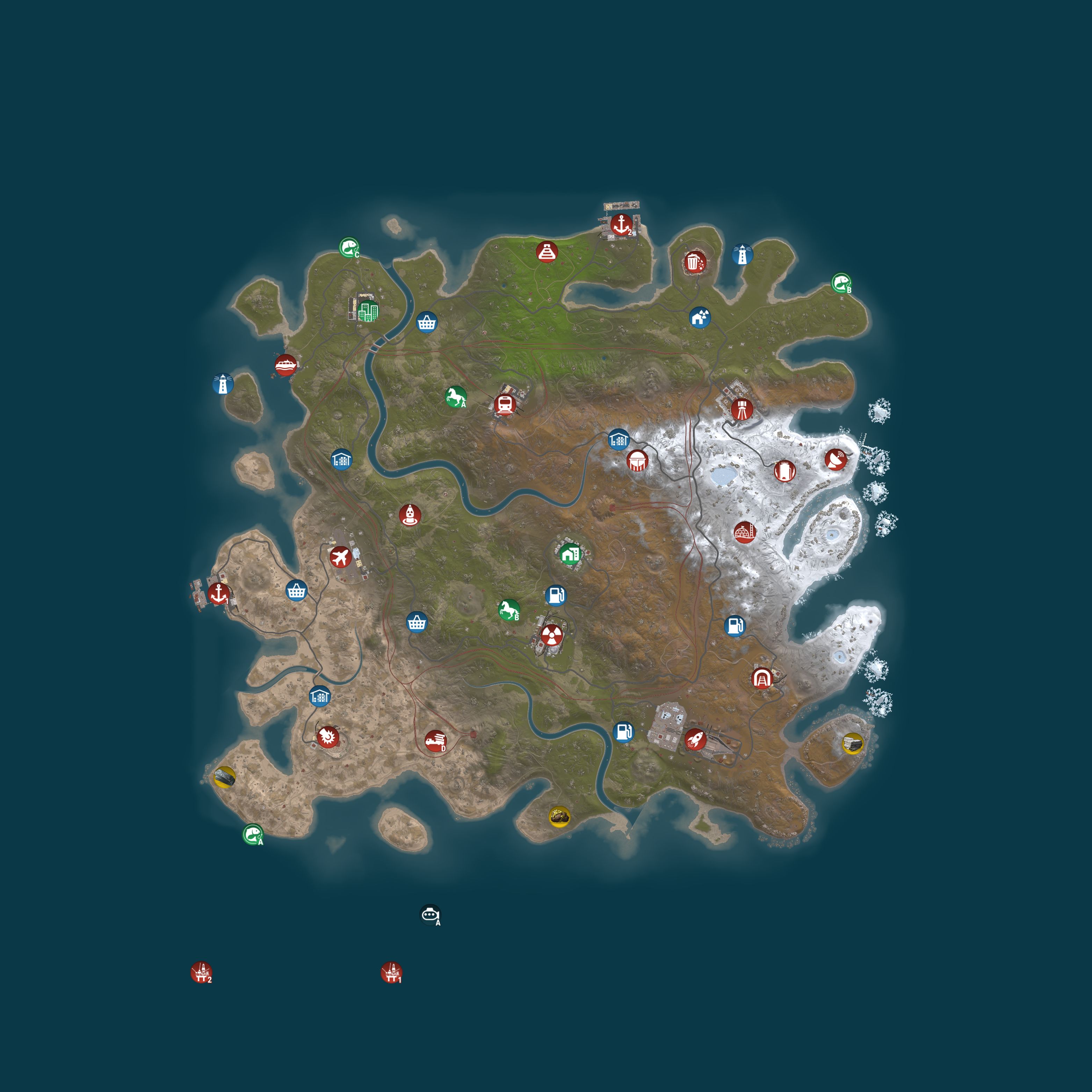 Map for Magic Rust #20 — Vanilla 2x | Pyccкий