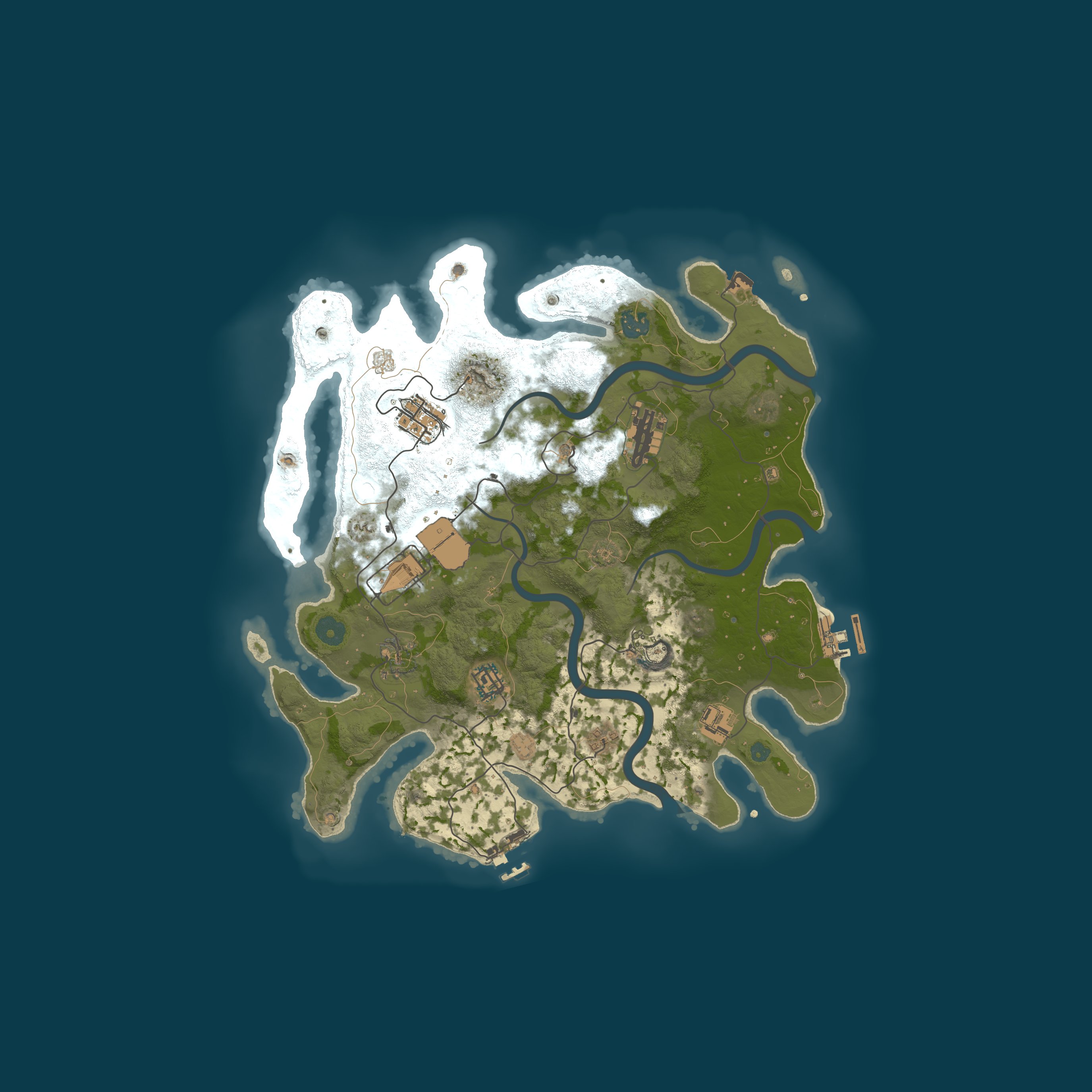 Map for A Shockbyte Rust Server