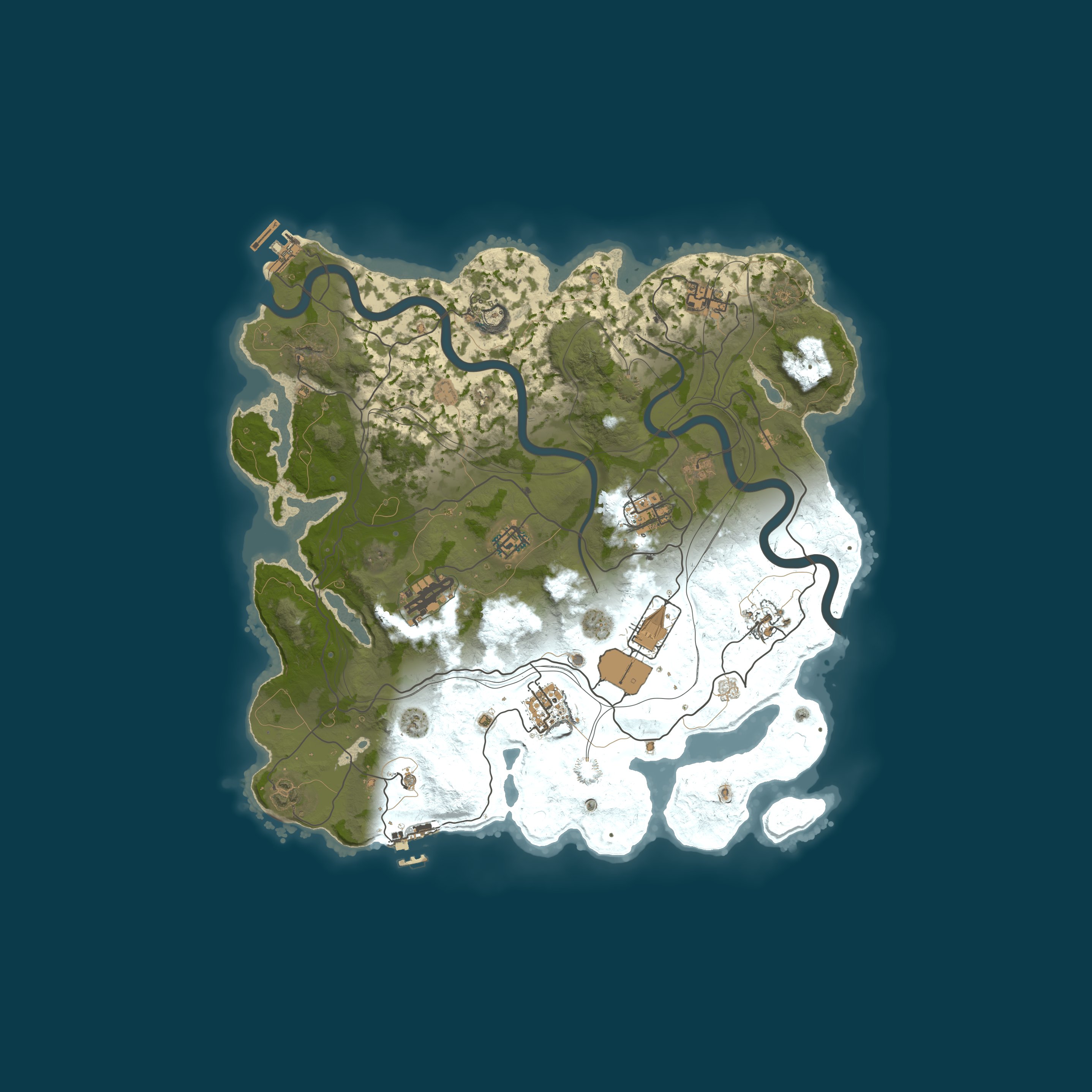 Map for Atlas - US 2X Monthly Solo/Duo/Trio/Quad | Vanilla+ | No BP Wip