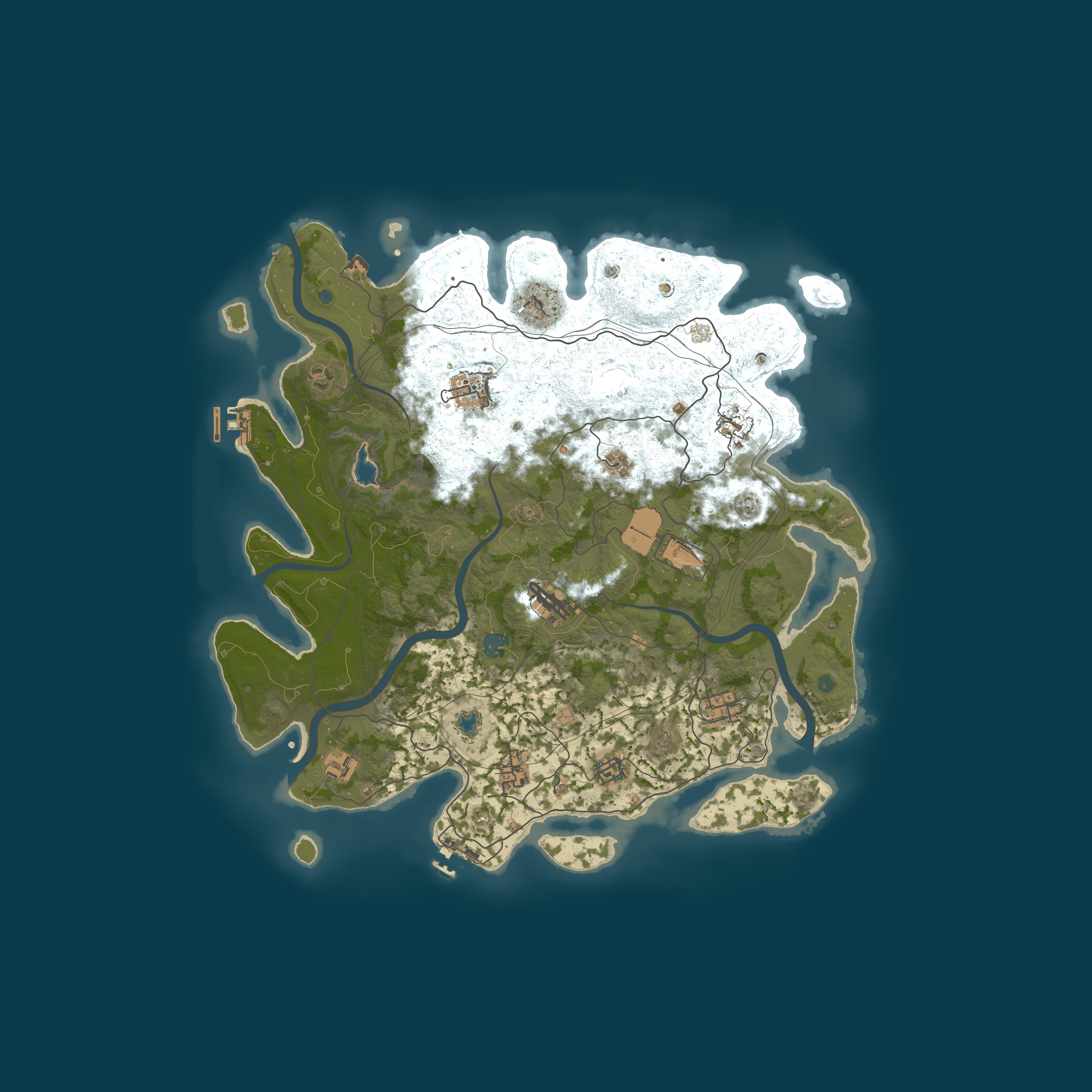 Procedural Map, size 4250, seed 1402796476