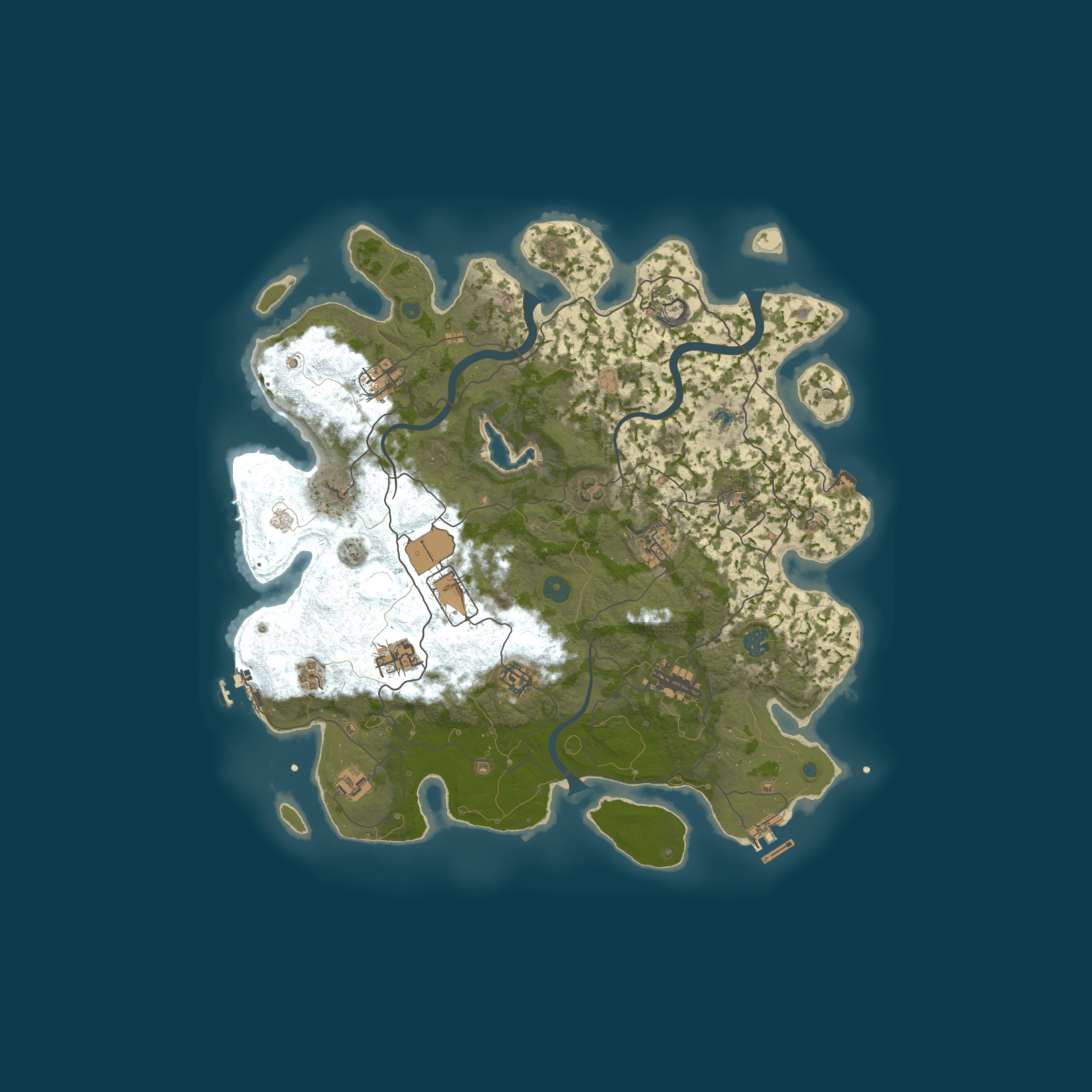 Procedural Map, size 4000, seed 1228058057