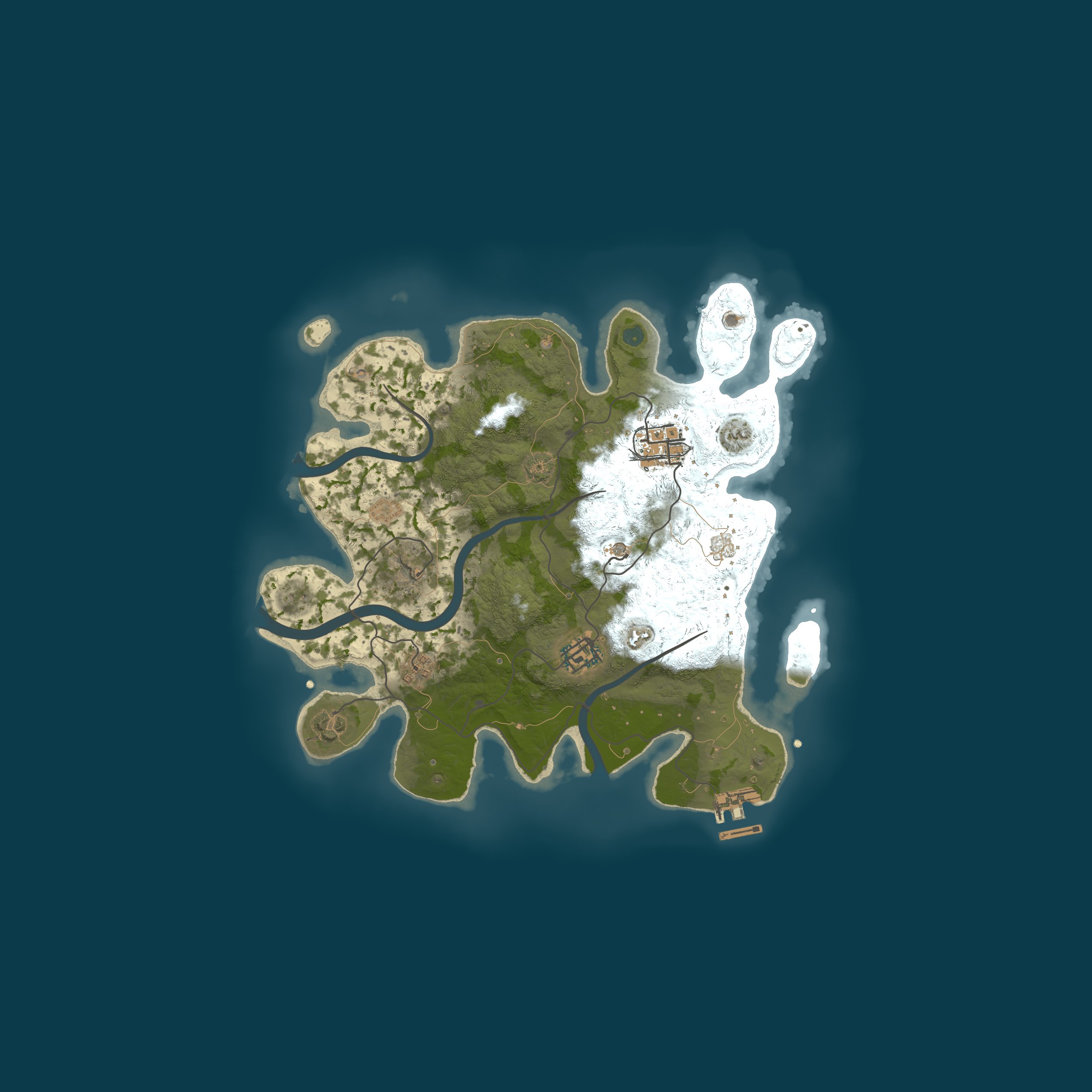Map for APOCALYPTIC RUST | Zombies - Kits - Stats - PVE