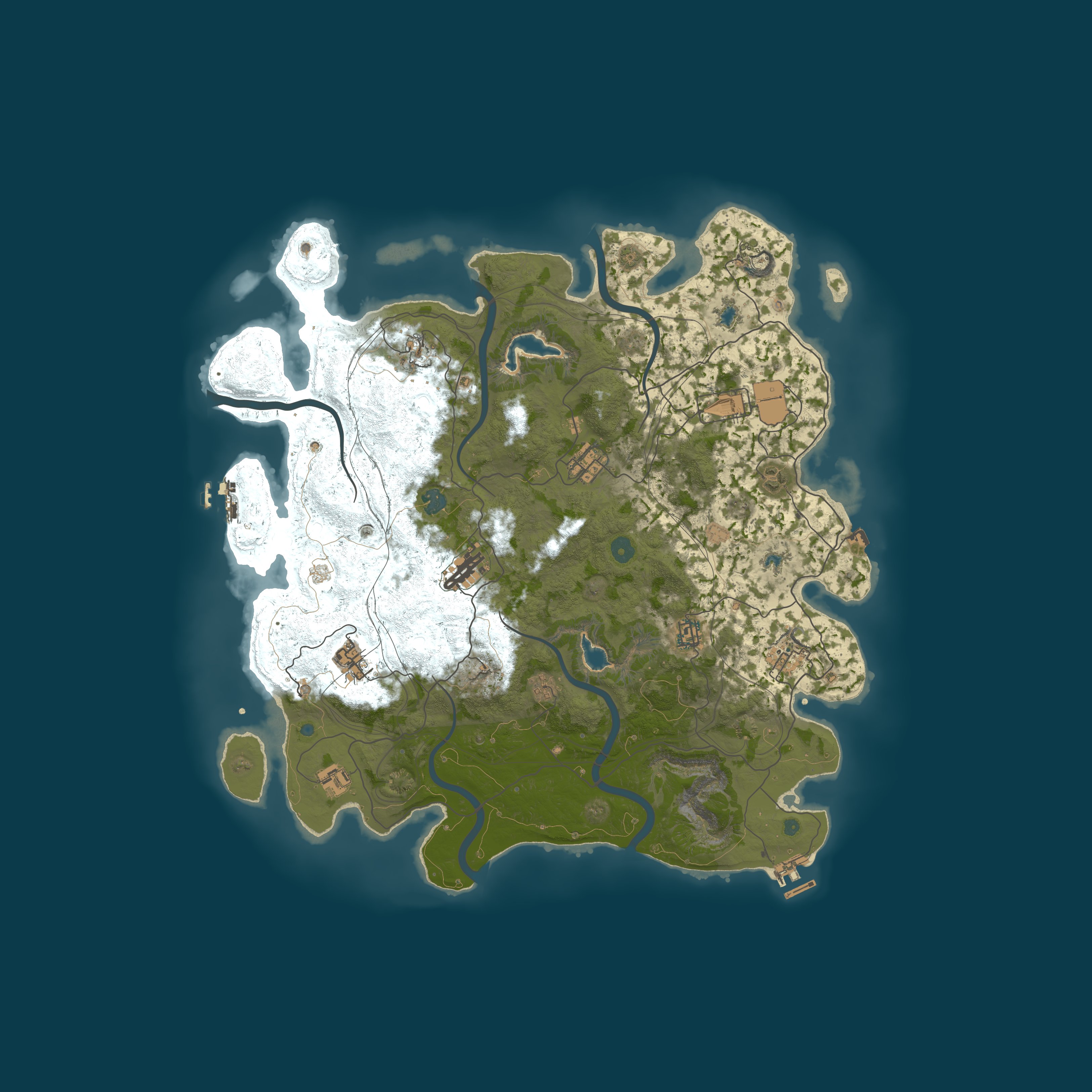 Map for Senior Survivors of Rust/PVE/NO KILL/NO RAID