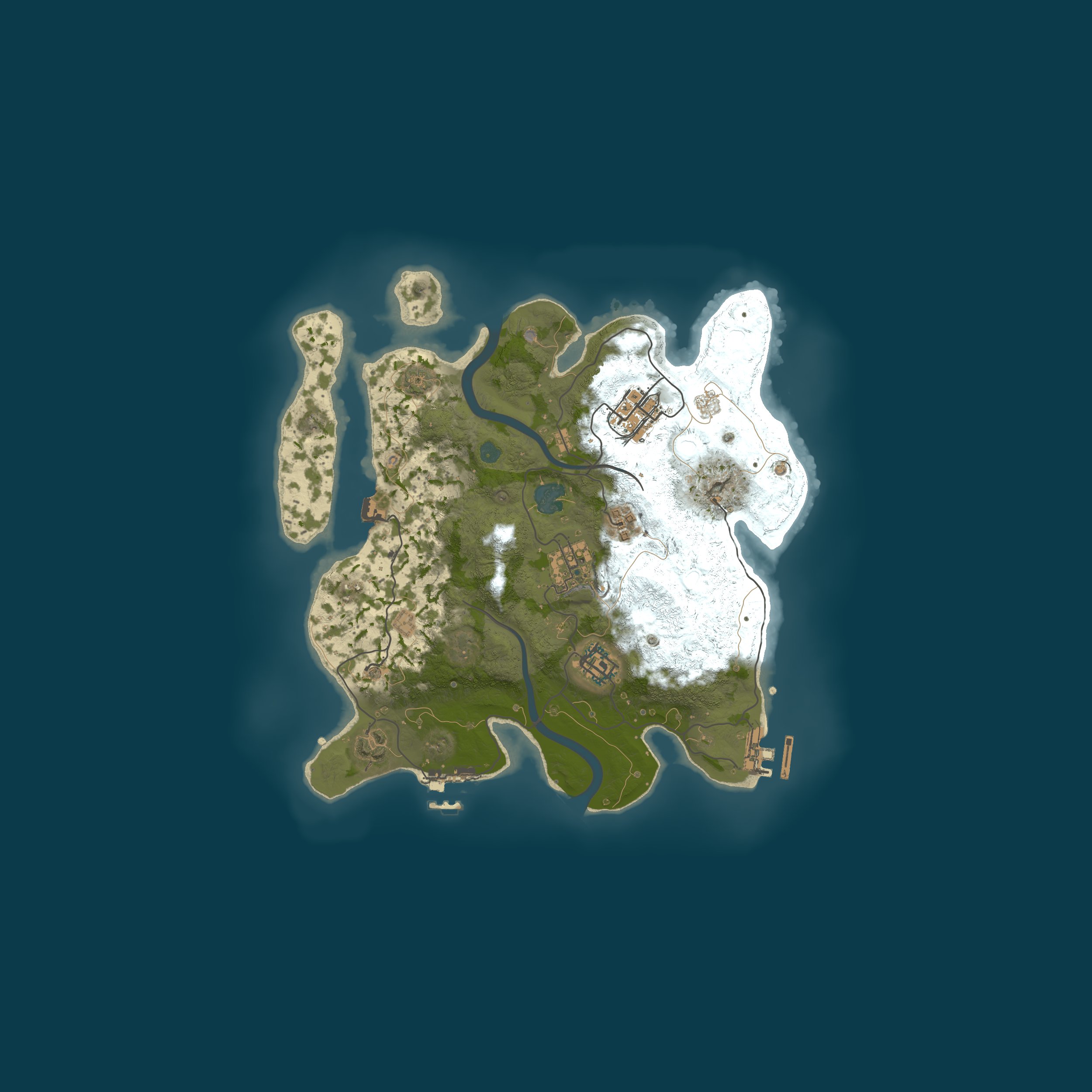 Procedural Map, size 3000, seed 79982