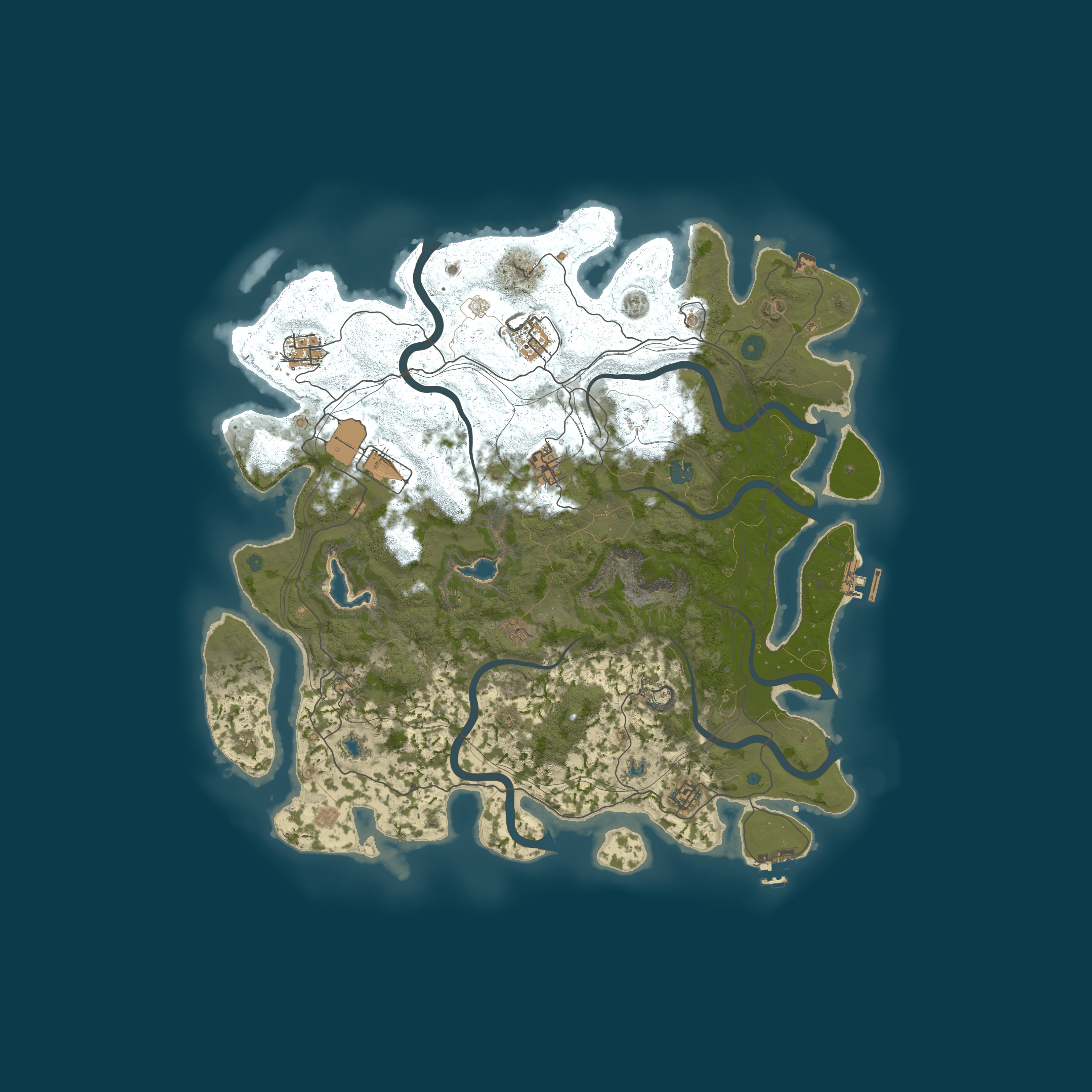 Map for Rust Sparks Solo/Duo weekly full wipe