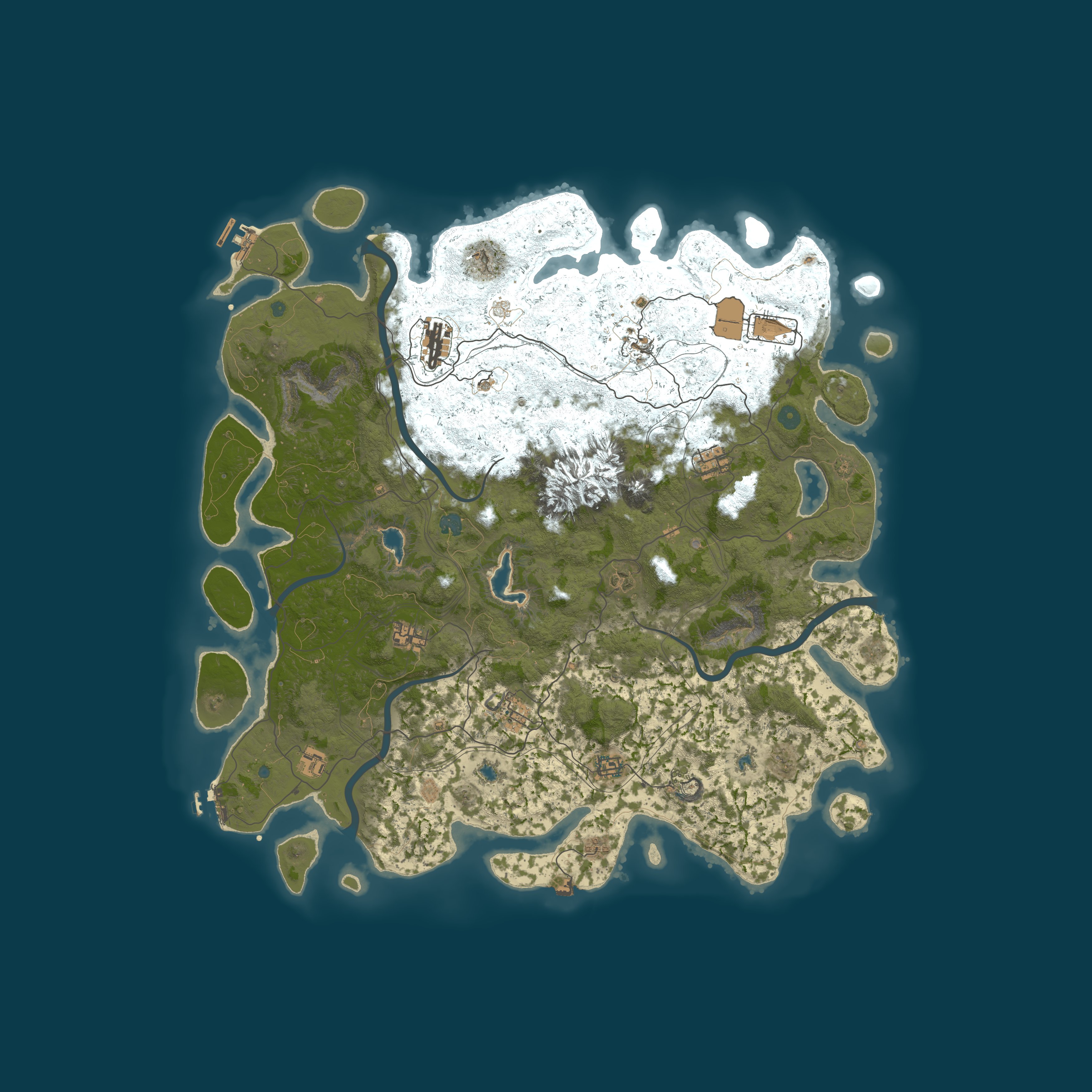Procedural Map, size 5000, seed 1214497996