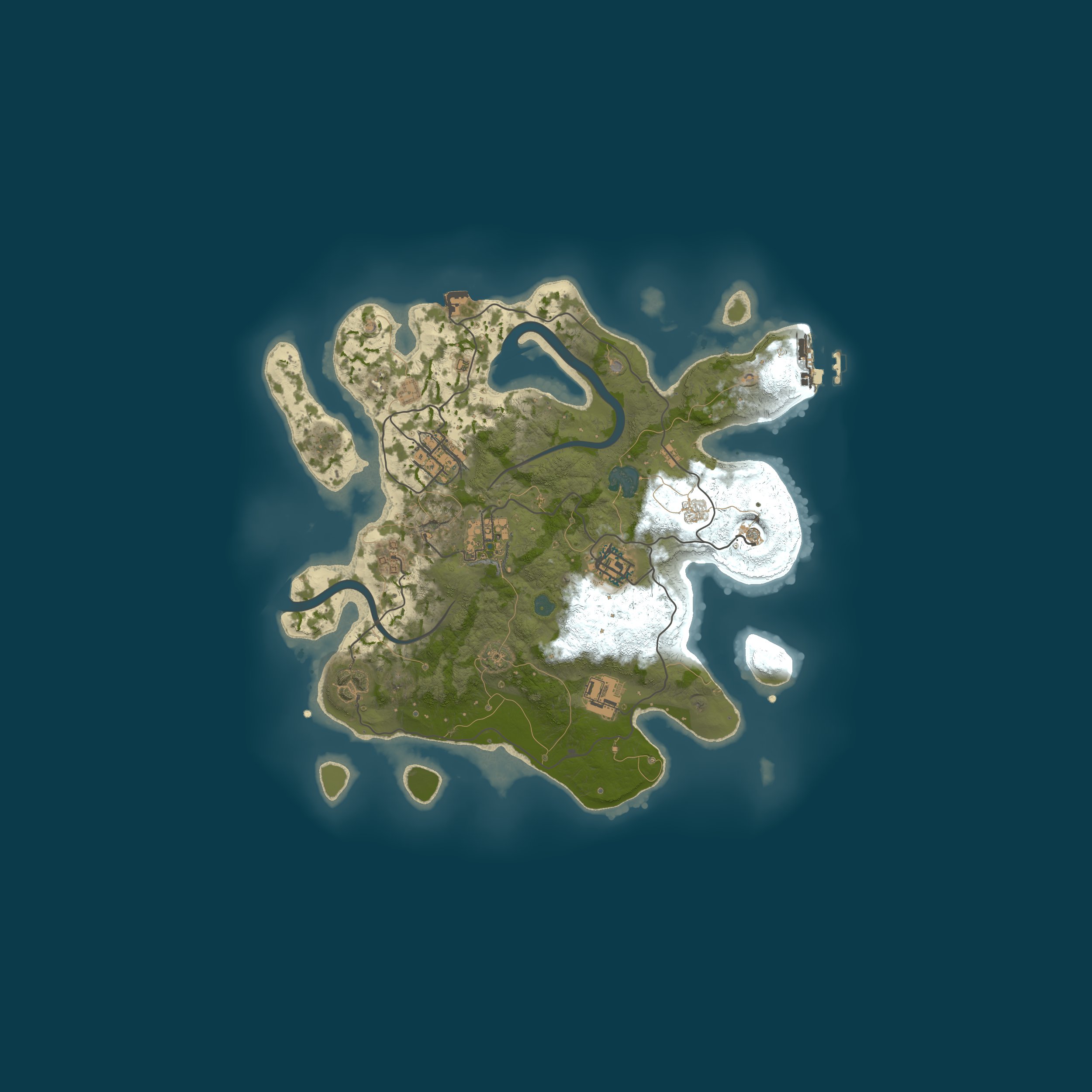 Procedural Map, size 3000, seed 16682