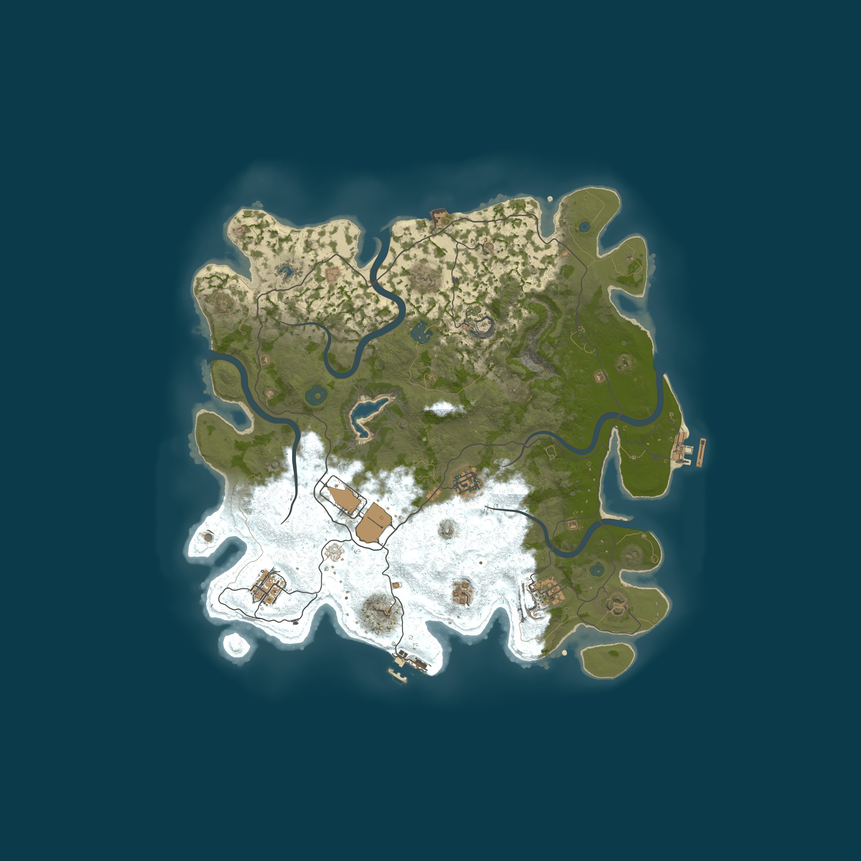 Map for RustGamingNation 500x PvE [Events|Purge|Zombies|SkillTree]